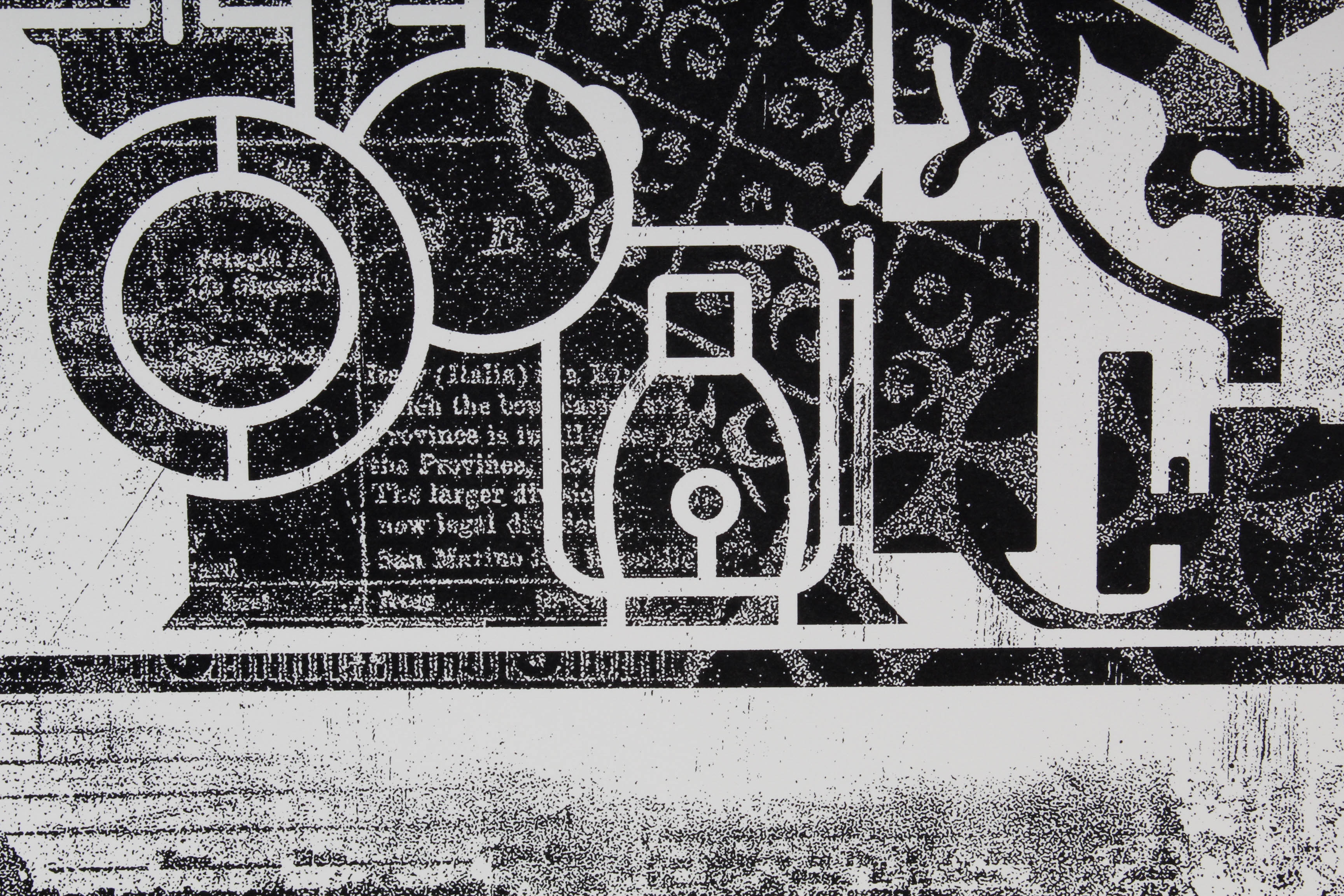 Shepard Fairey 2017 Offset Print "Damaged Stencil Series, Printing Press"