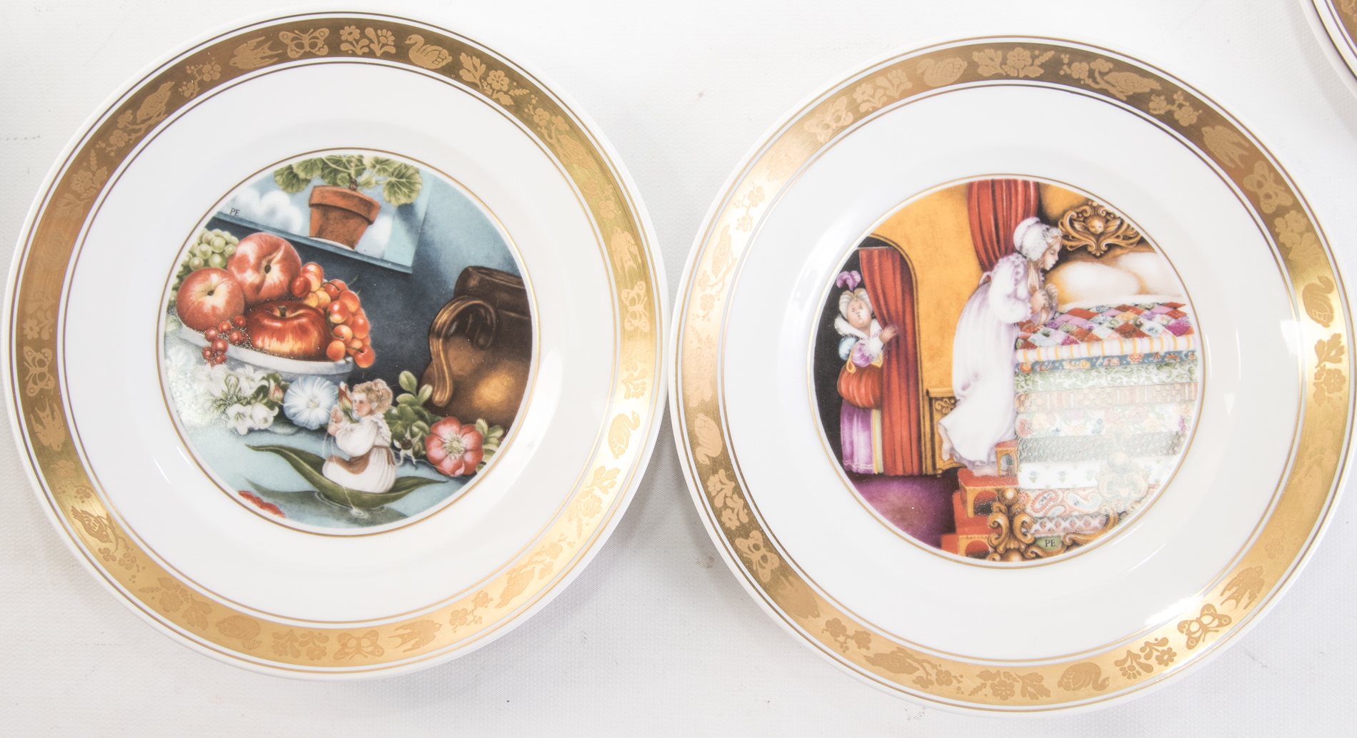 Vintage Royal Copenhagen "Hans Christian Anderson" Porcelain Collector Plates