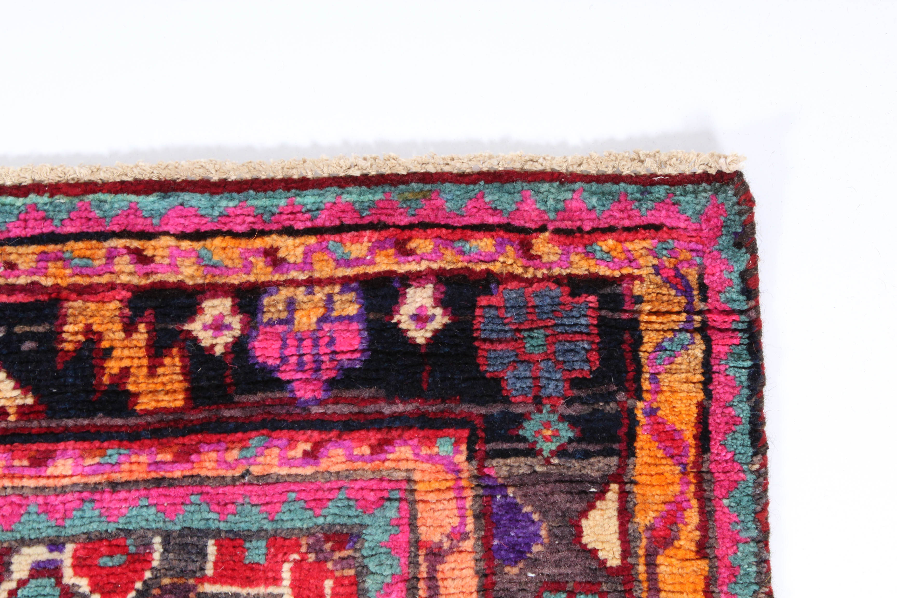 4'3 x 7'11 Vintage Hand-Knotted Persian Malayer Sarouk Area Rug