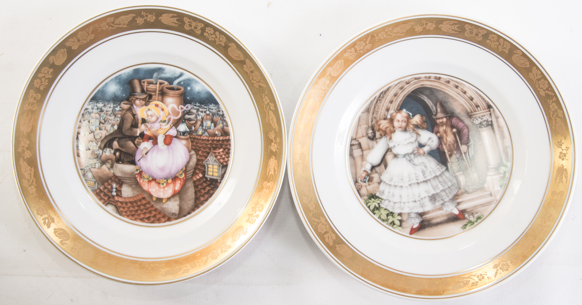 Vintage Royal Copenhagen "Hans Christian Anderson" Porcelain Collector Plates