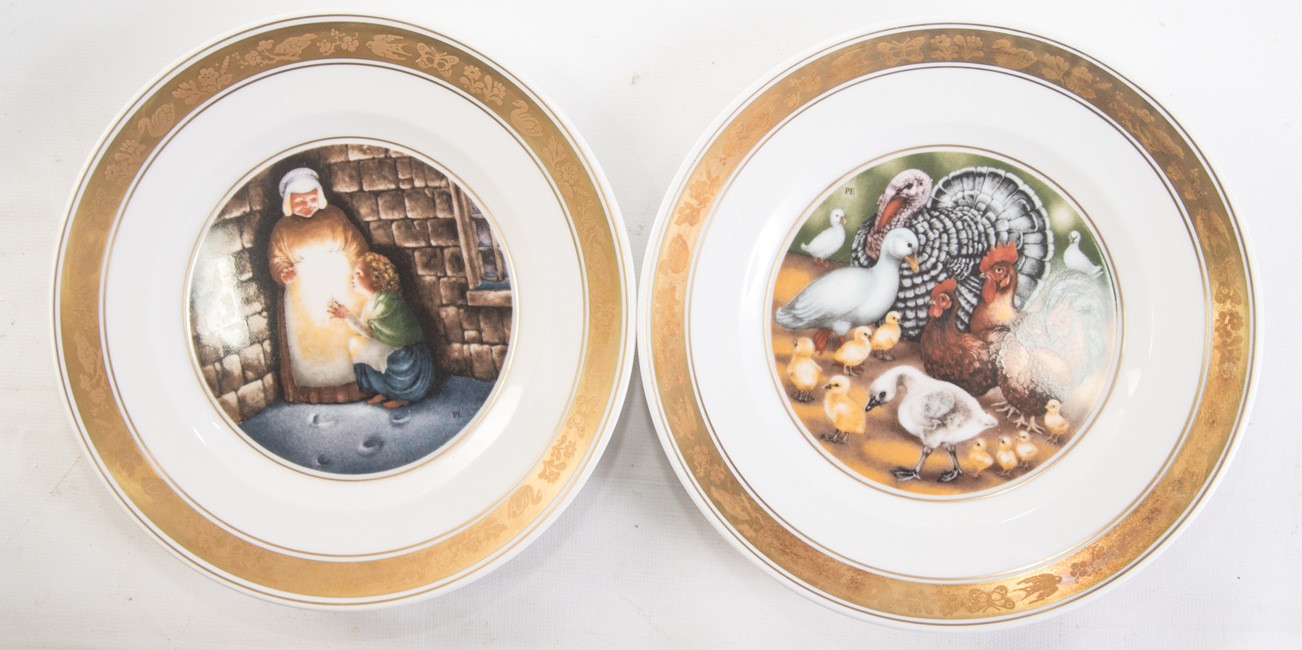 Vintage Royal Copenhagen "Hans Christian Anderson" Porcelain Collector Plates