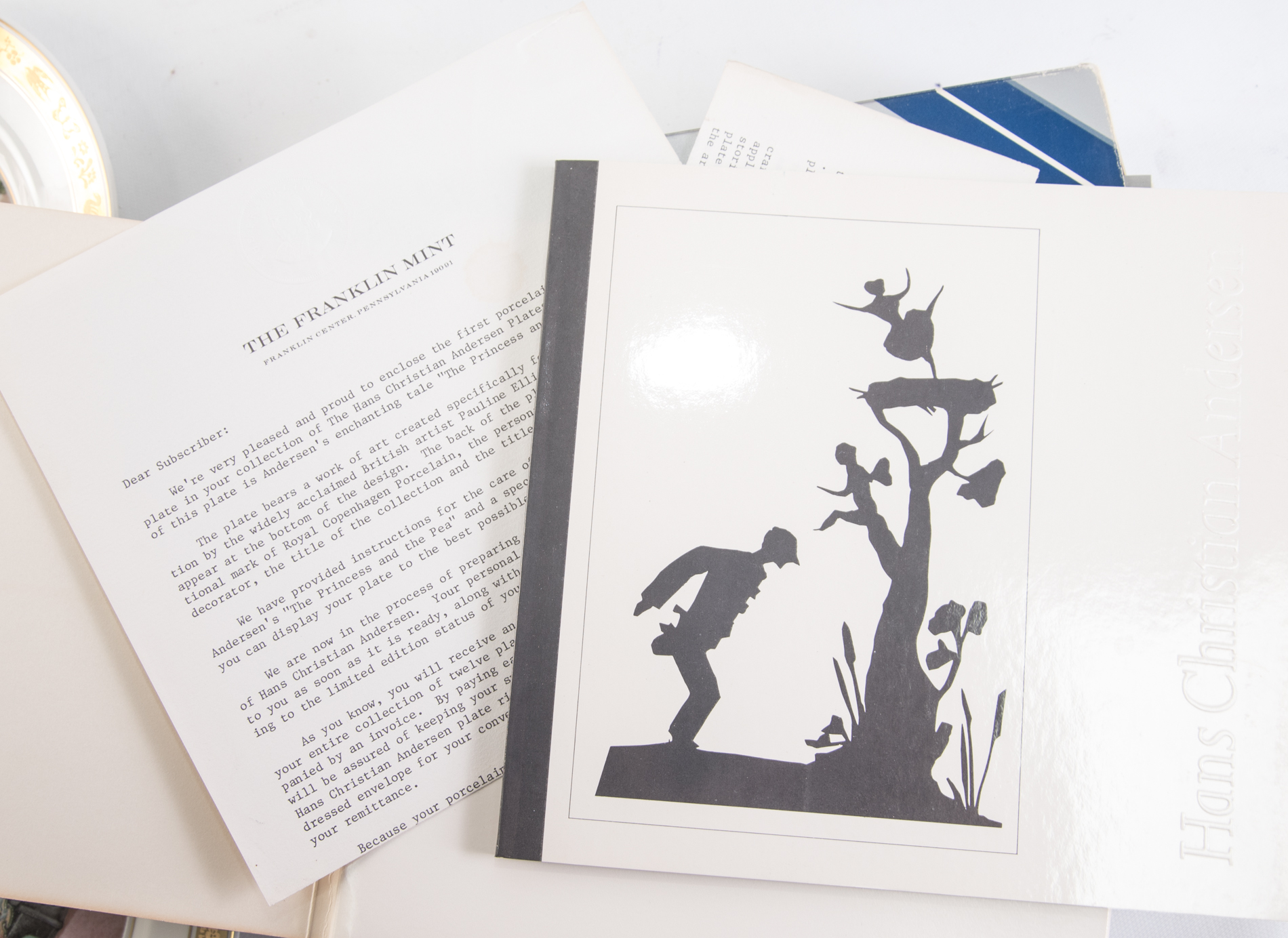 Vintage Royal Copenhagen "Hans Christian Anderson" Porcelain Collector Plates