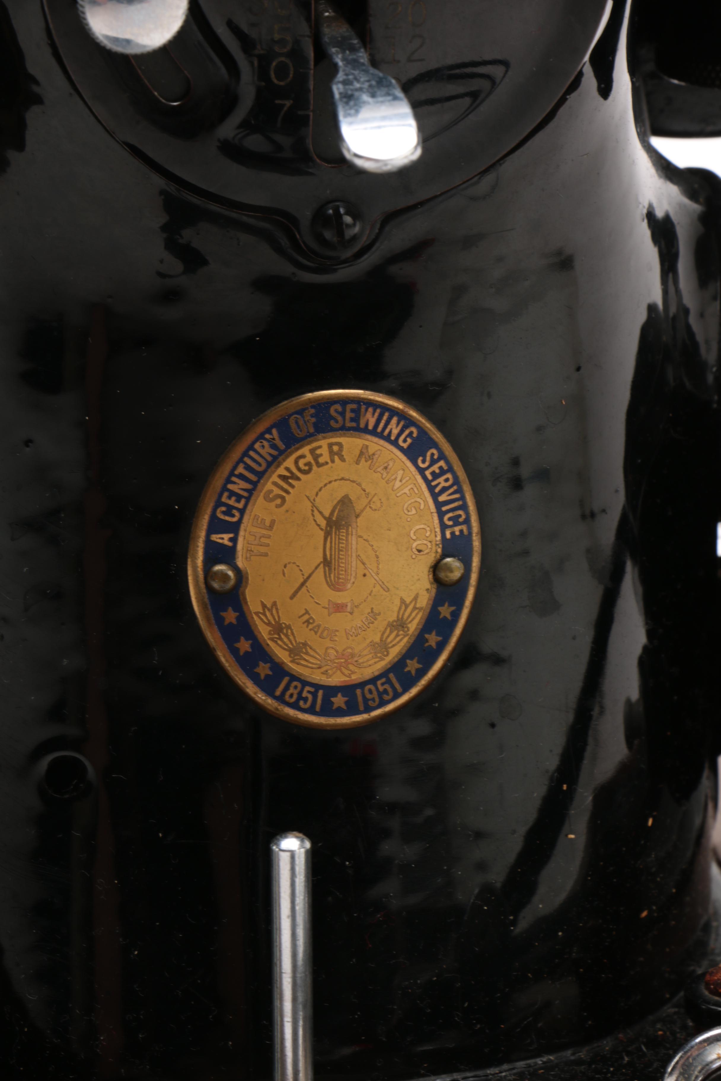 1951 Centennial Singer Sewing Machine 201