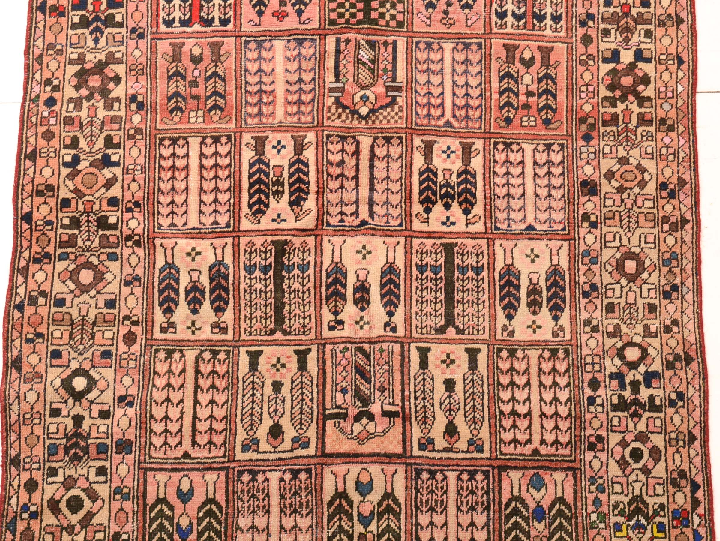 Hand-Knotted Bahktiari "Garden Panel" Area Rug