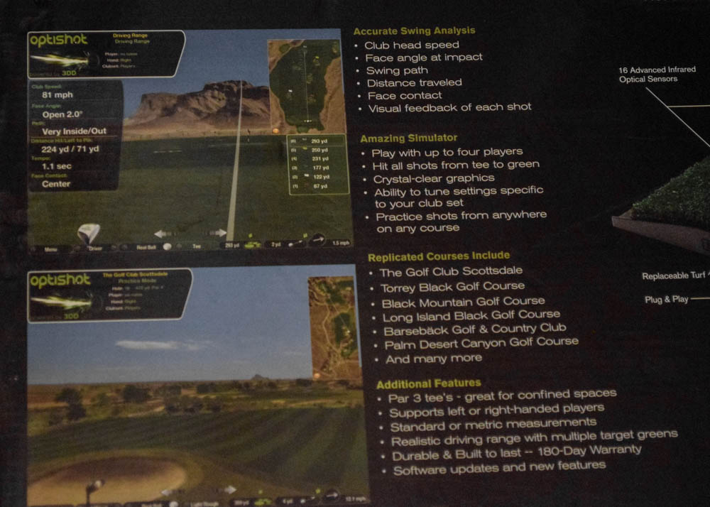 OptiShot Golf Simulator Studio and Golf Cage