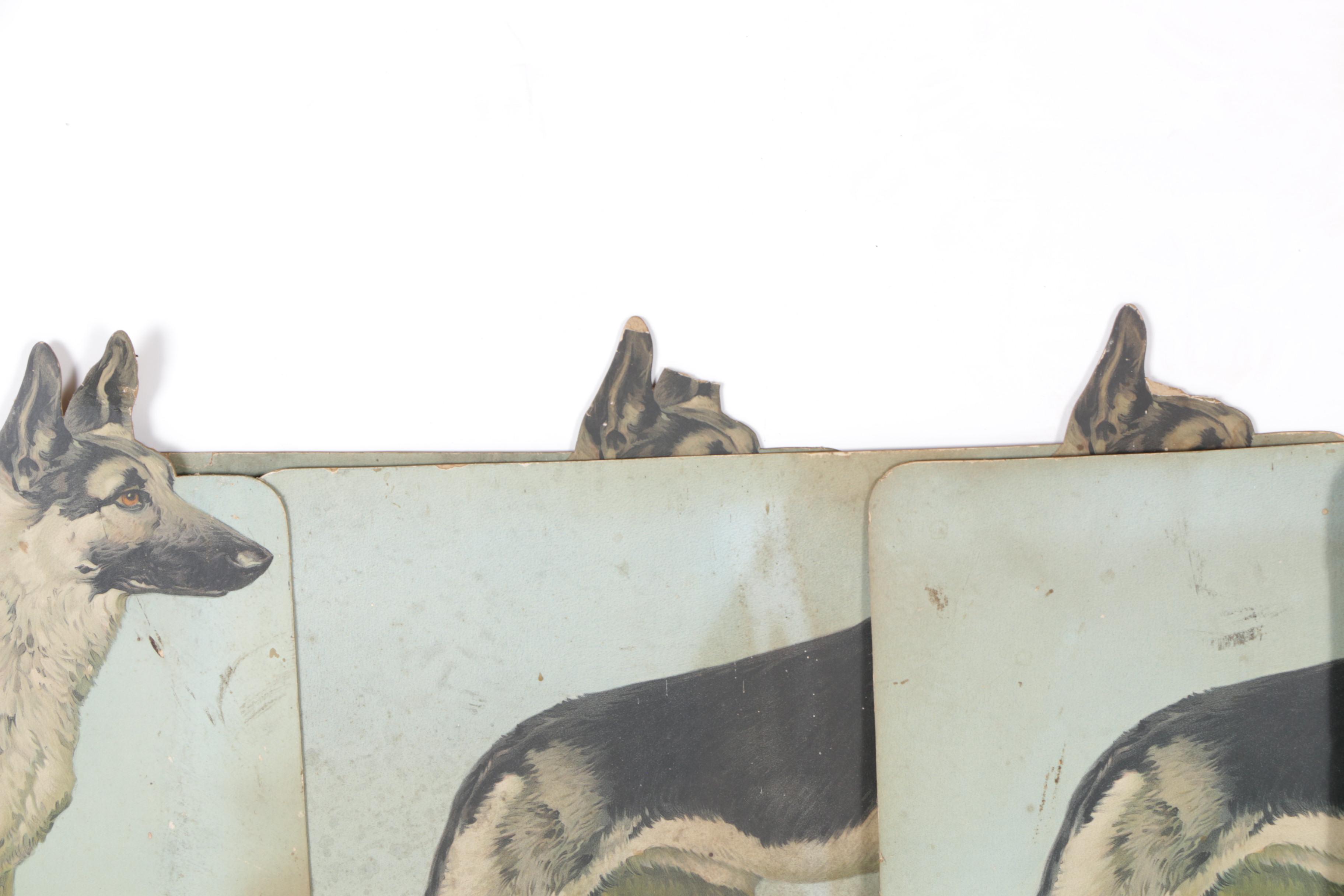 Vintage Ken-L-Ration Dog Food Advertisement Signs Featuring Rin-Tin-Tin Jr.