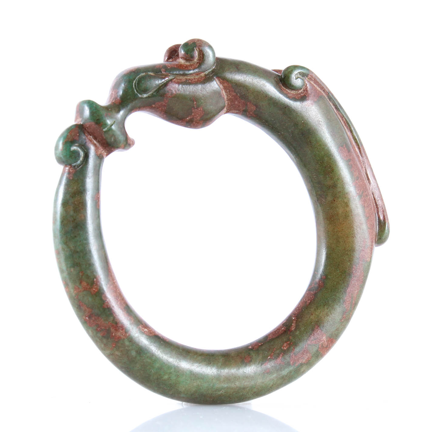 Carved Agate Bangle Bracelet