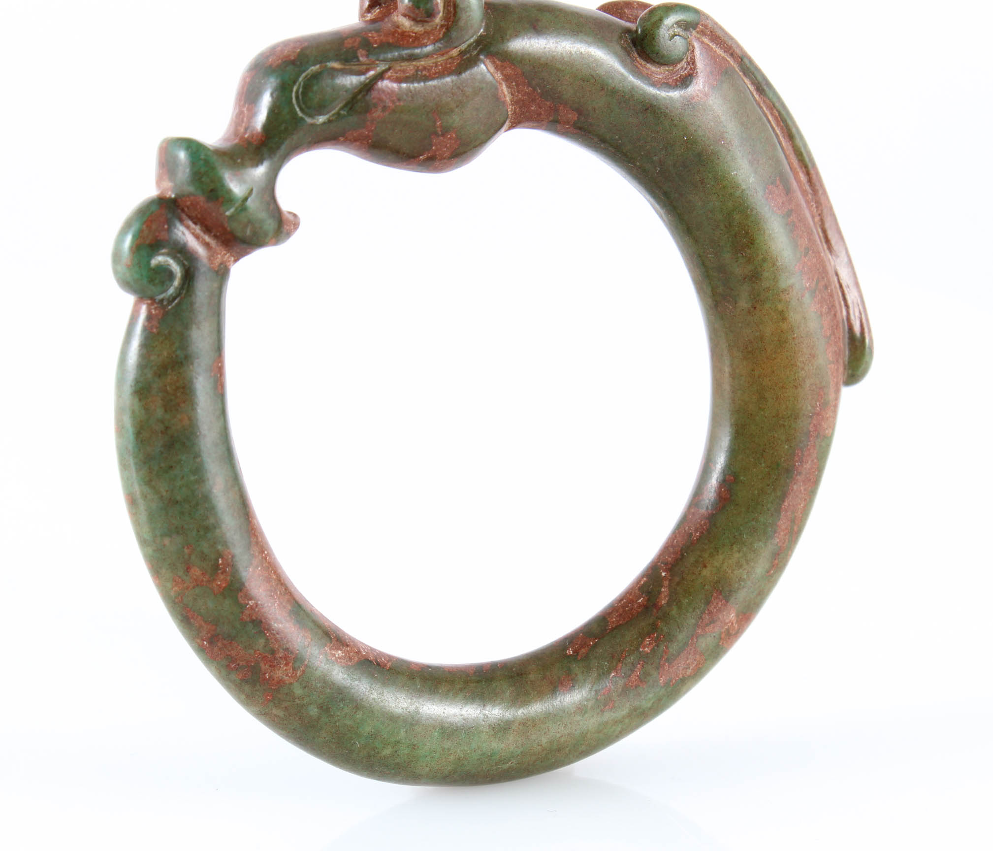 Carved Agate Bangle Bracelet