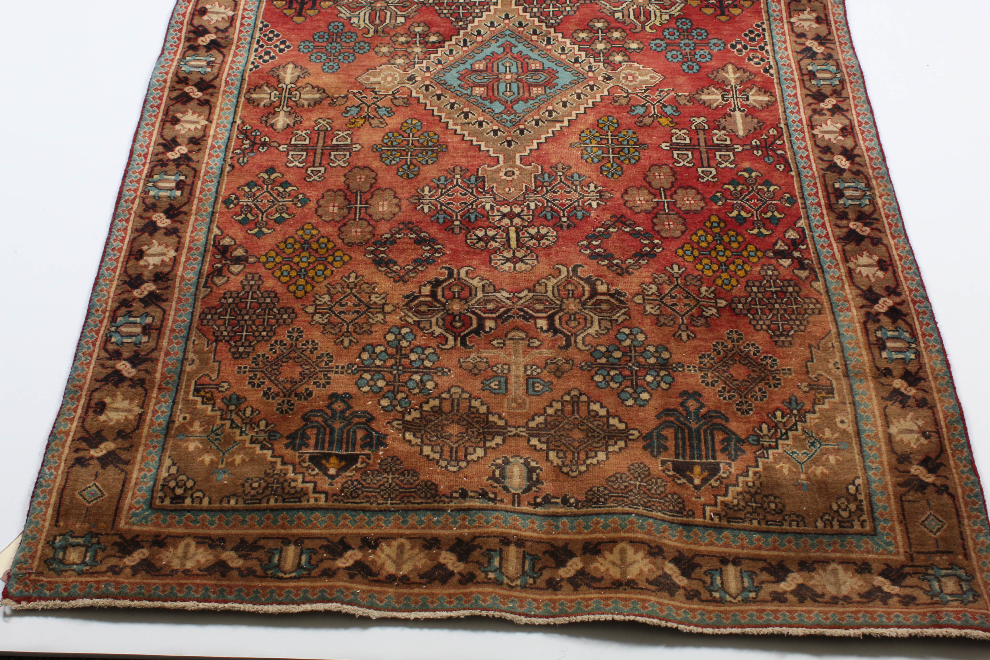 3'8 x 12'1 Hand-Knotted Persian Josheghan Runner
