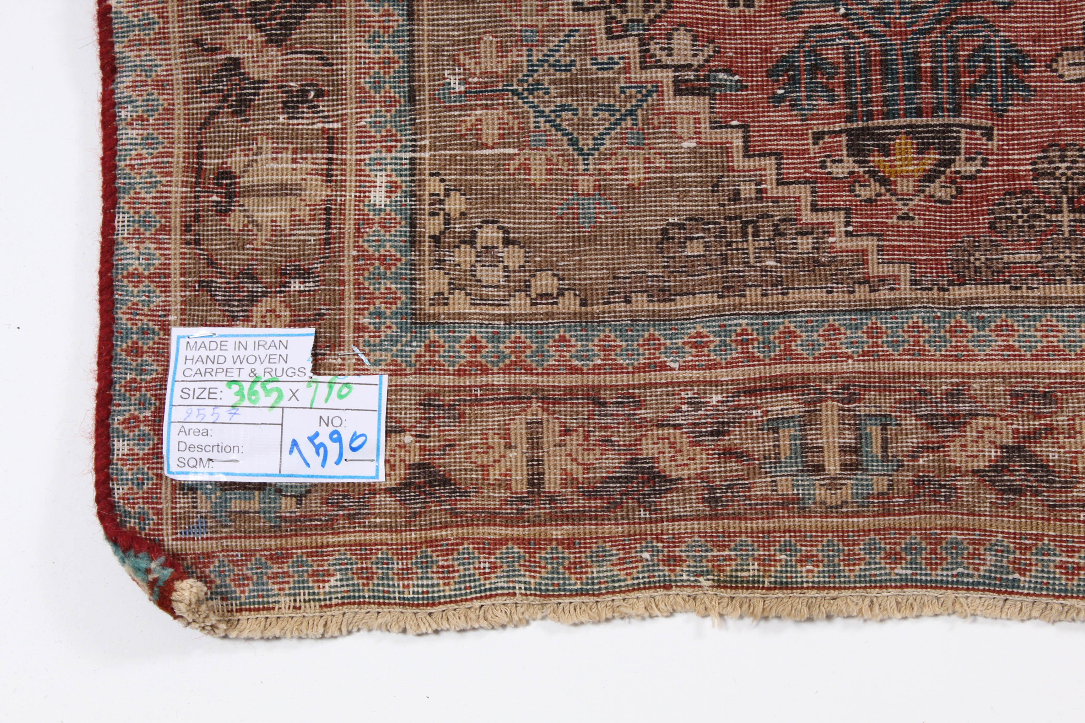 3'8 x 12'1 Hand-Knotted Persian Josheghan Runner