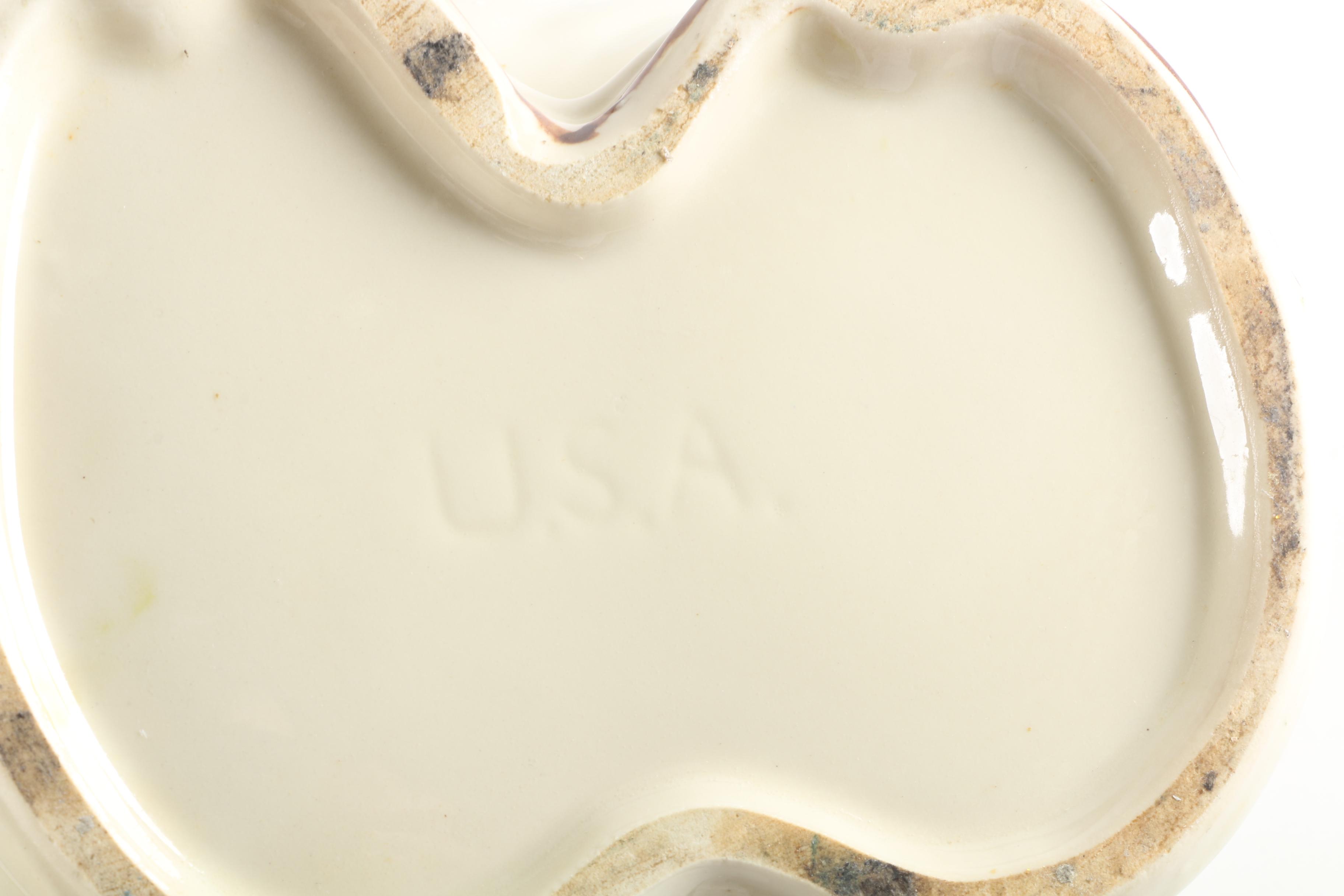 Shawnee Shamrock Smiley Pig Cookie Jar with Shawnee Salt and Pepper Shakers