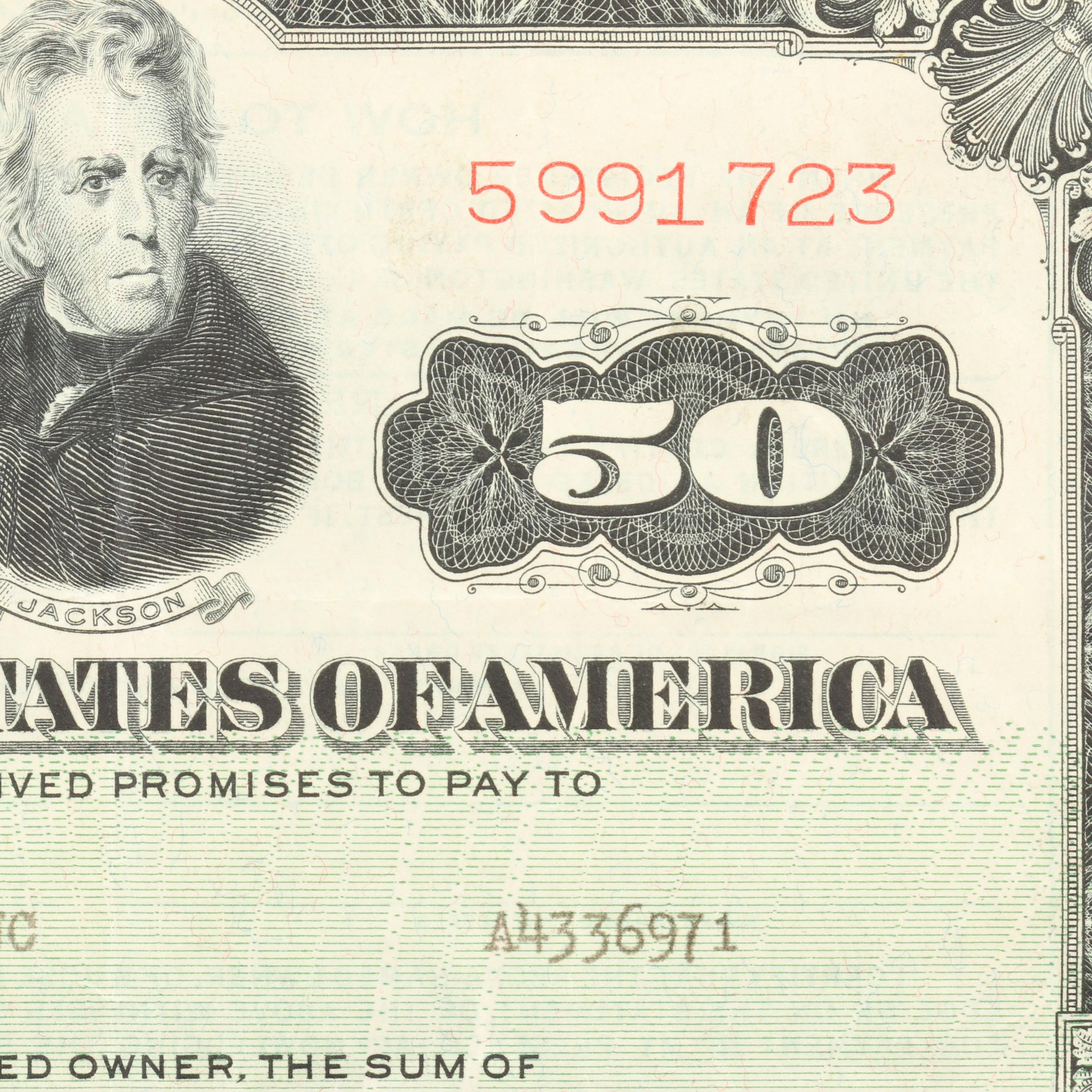 $50 3% Adjusted Service Bond from 1945