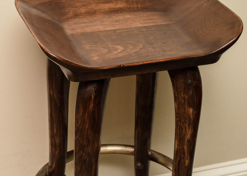 Jean of Topanga Mid Century Modern Wood Barstools
