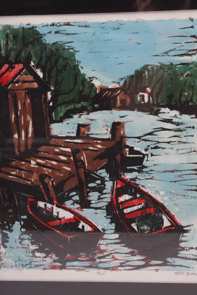 Bette Graham Signed Woodblock Print