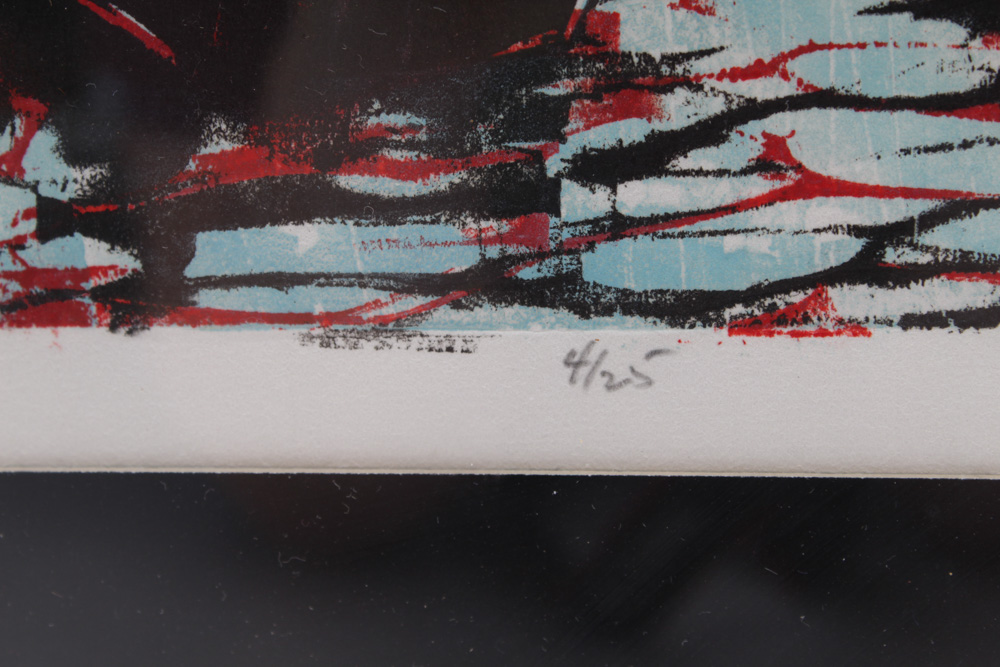 Bette Graham Signed Woodblock Print