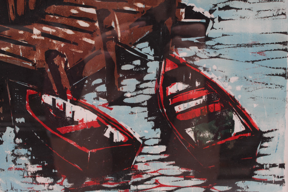 Bette Graham Signed Woodblock Print