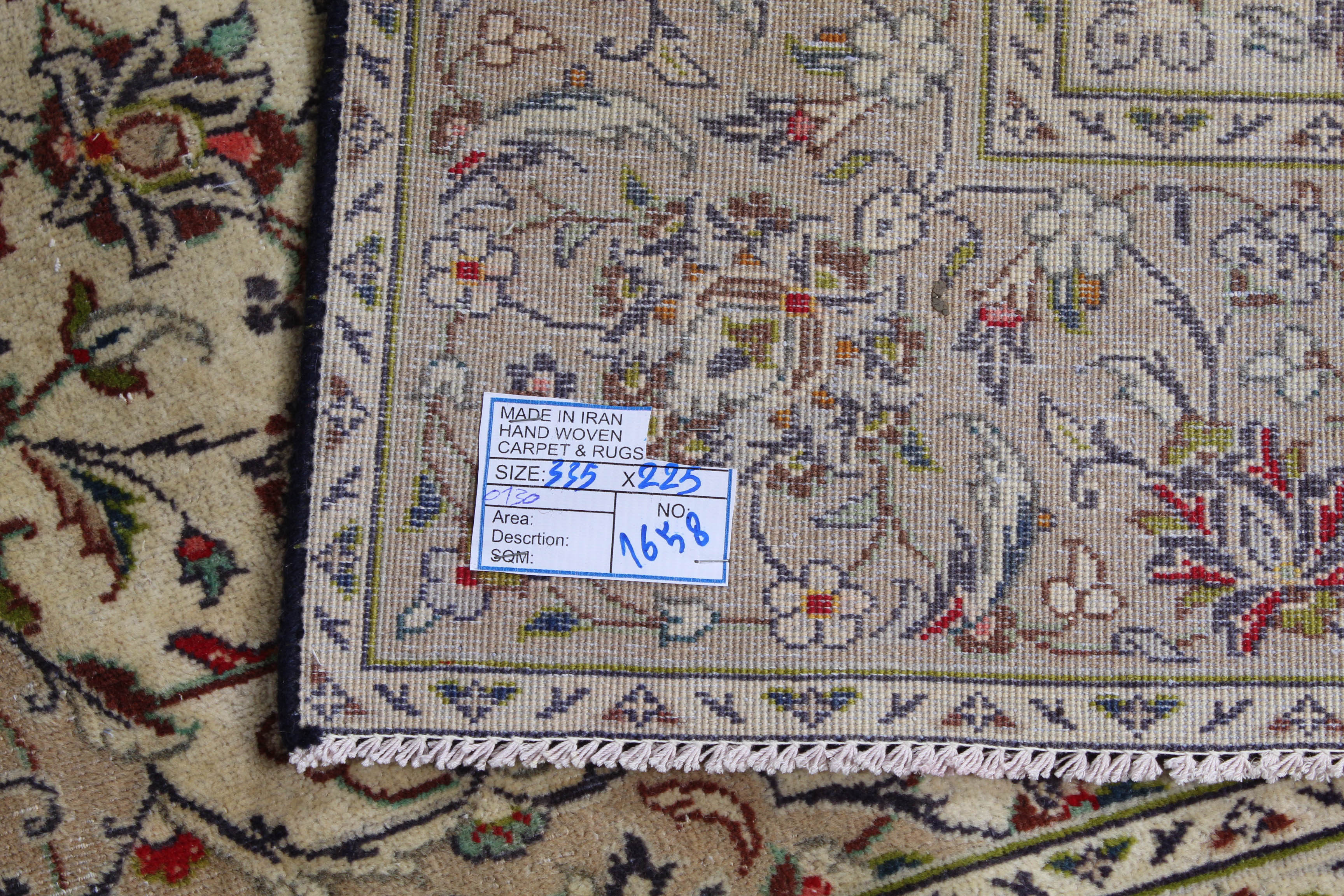 7'4 x 10'10 Vintage Hand-Knotted Persian Kashan Room Size Rug