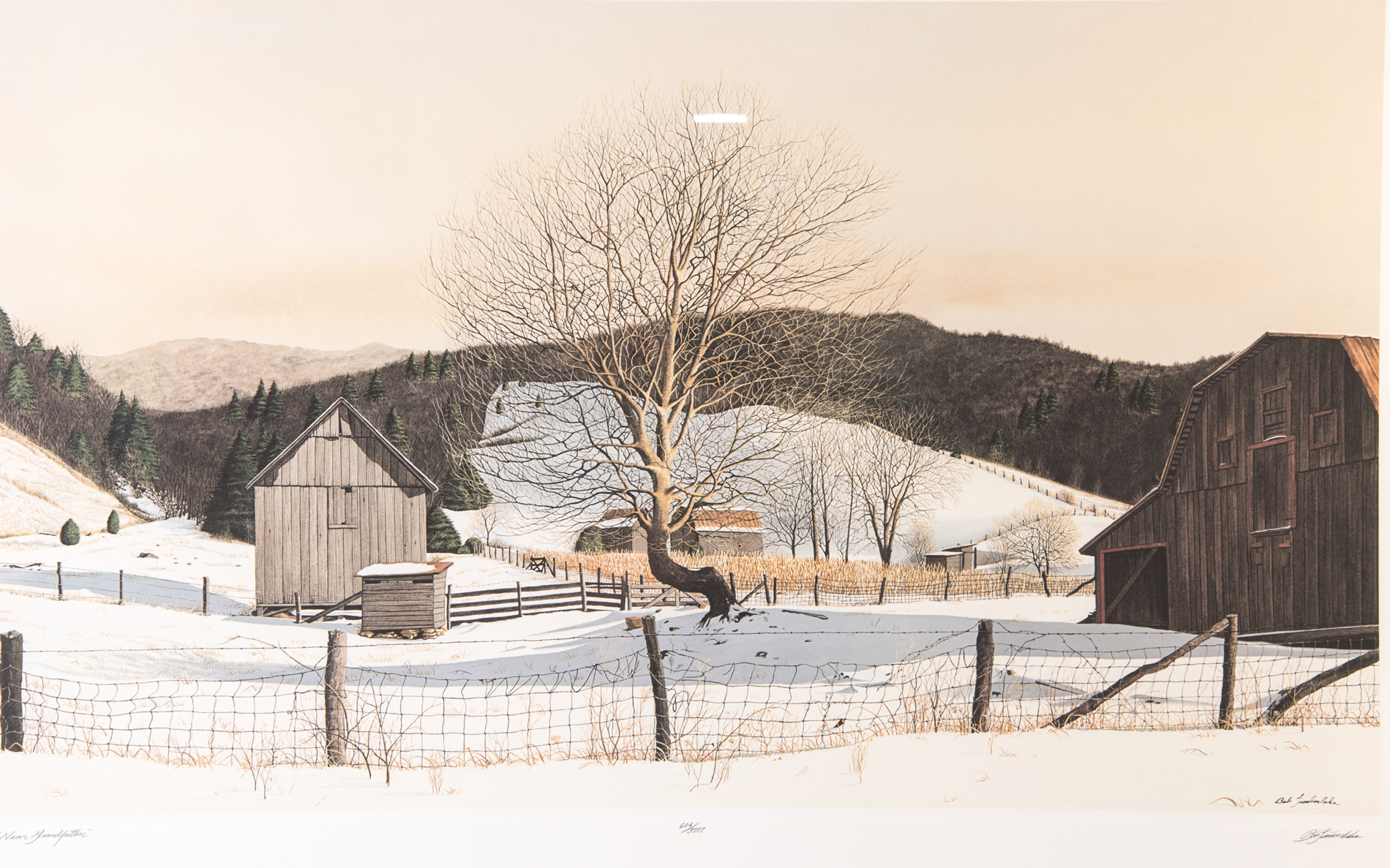 Bob Timberlake Ltd. Ed. Offset Lithograph on Paper "Near Grandfather"