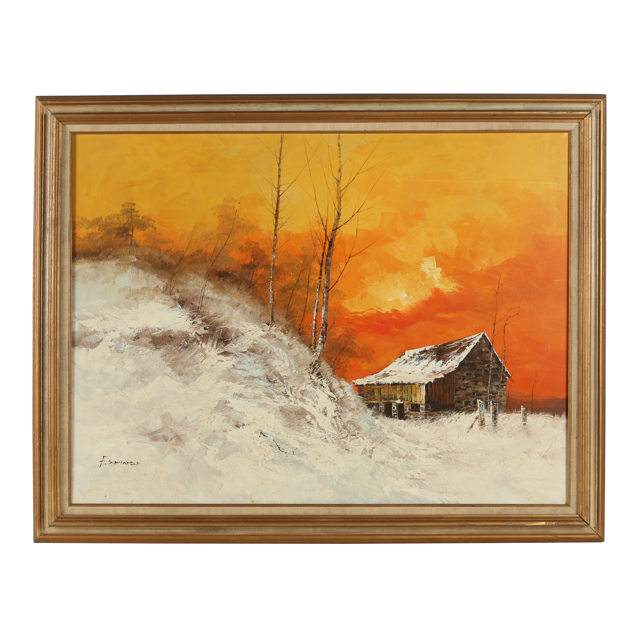 F. Schoenfeld Oil Painting