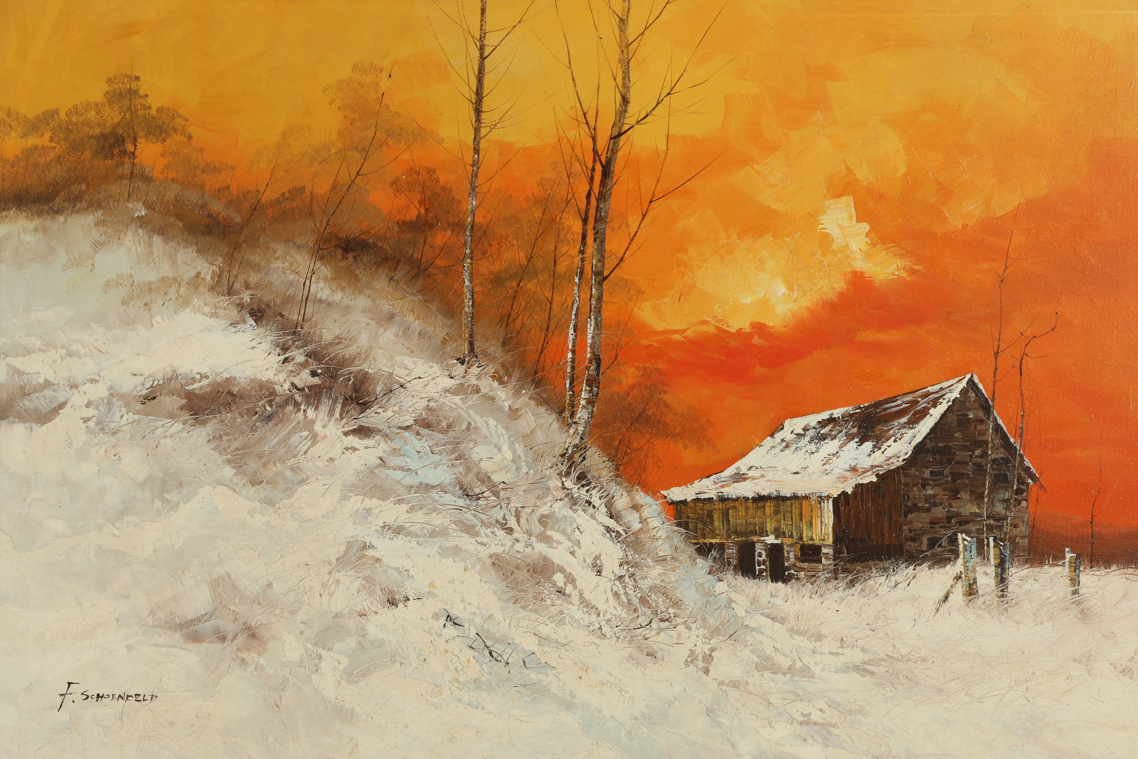 F. Schoenfeld Oil Painting