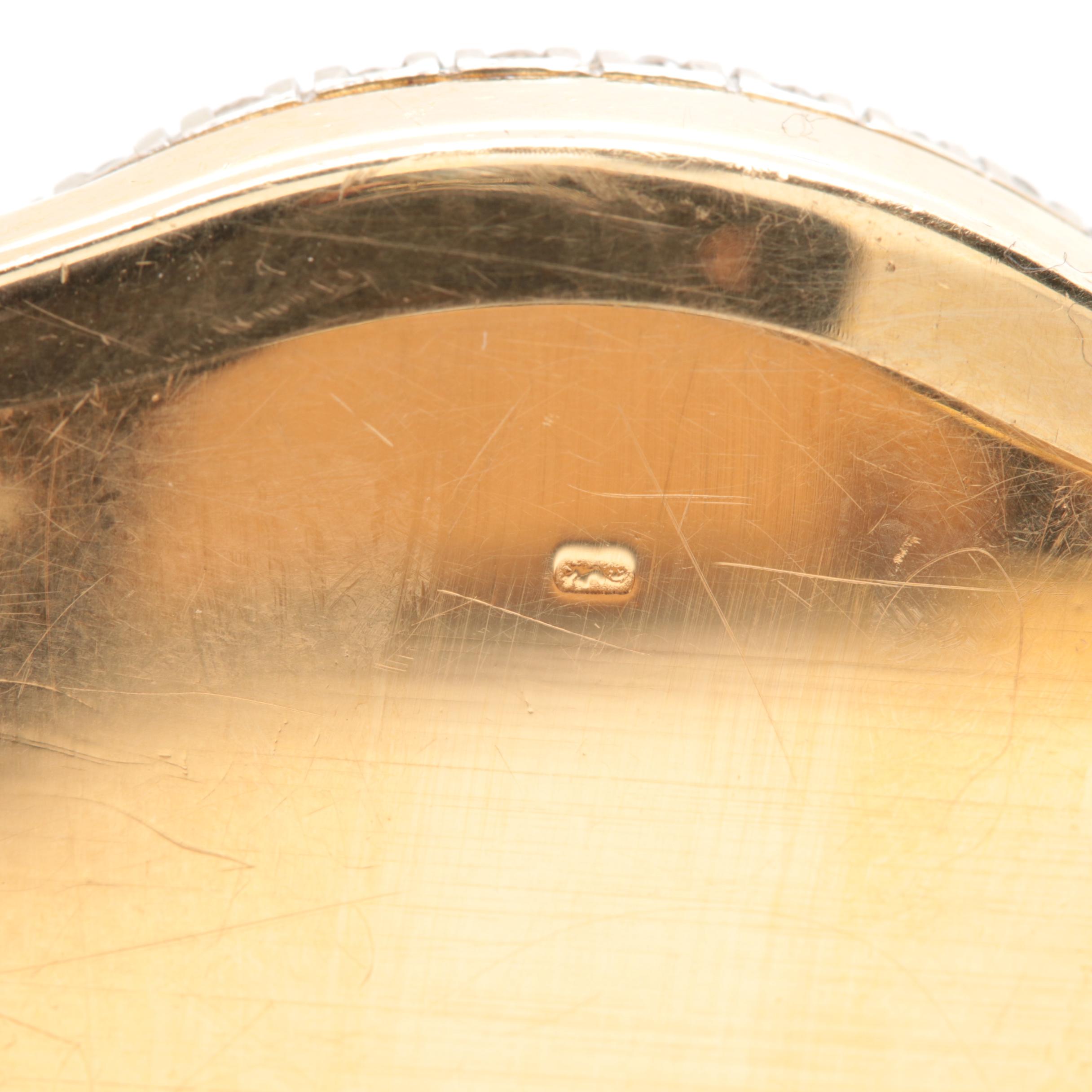 Rolex Cellini 18K Solid Yellow Gold Diamond Watch