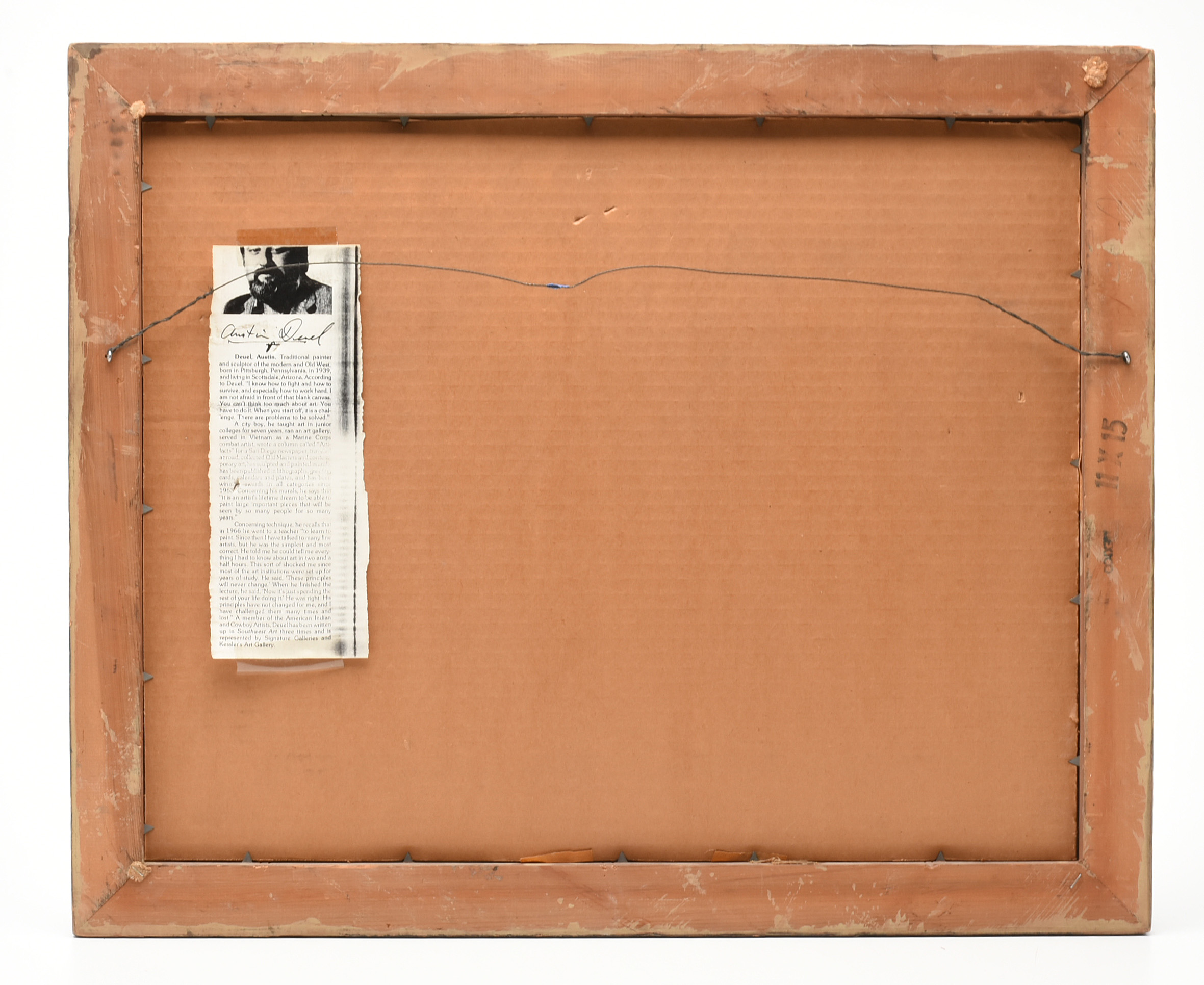 Austin Deuel Watercolor Painting on Paper of a Western Scene