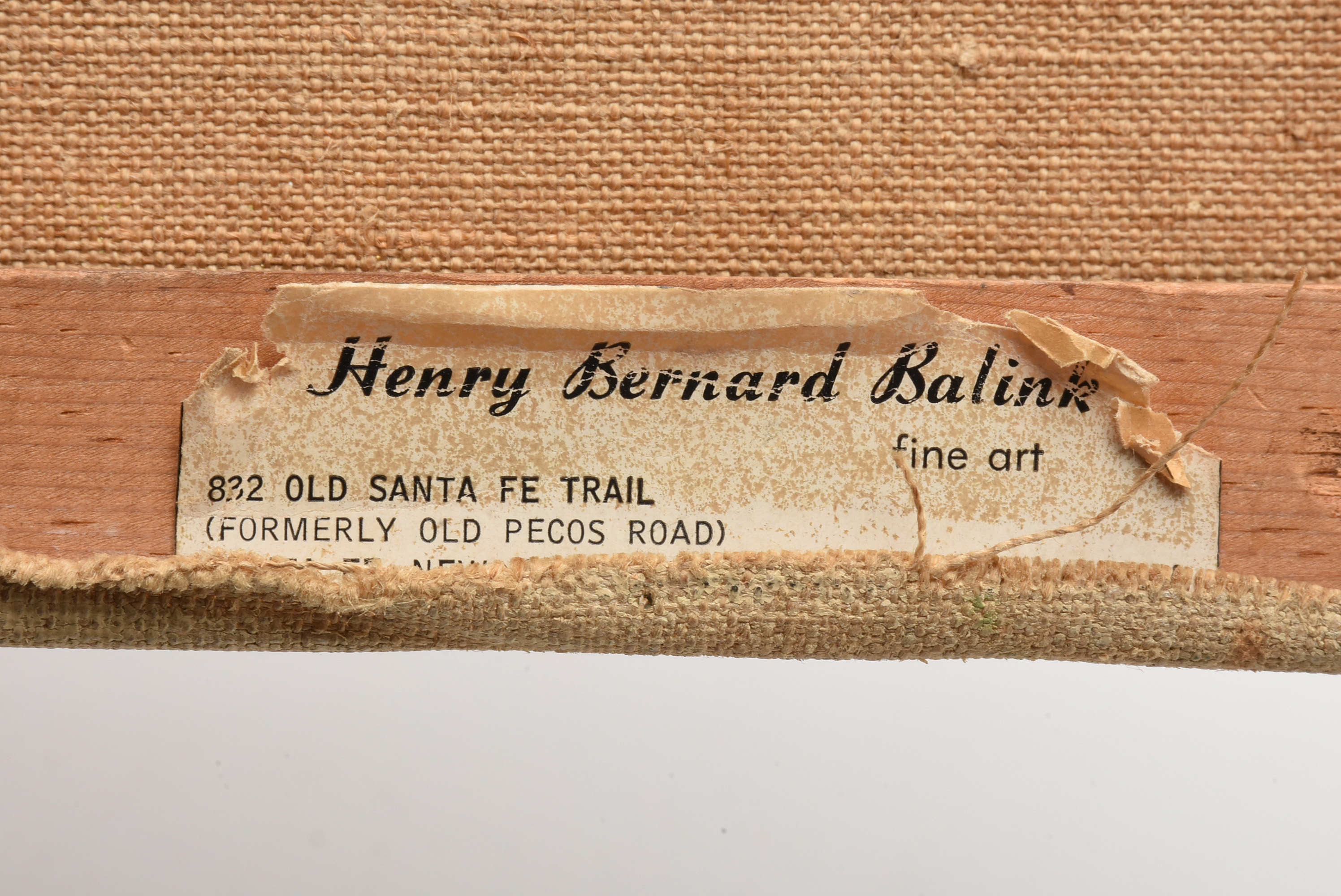 Henry Balink Oil Painting on Canvas Western Landscape