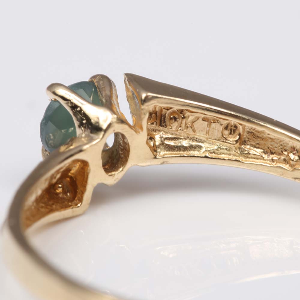 10K Yellow Gold Alexandrite Ring