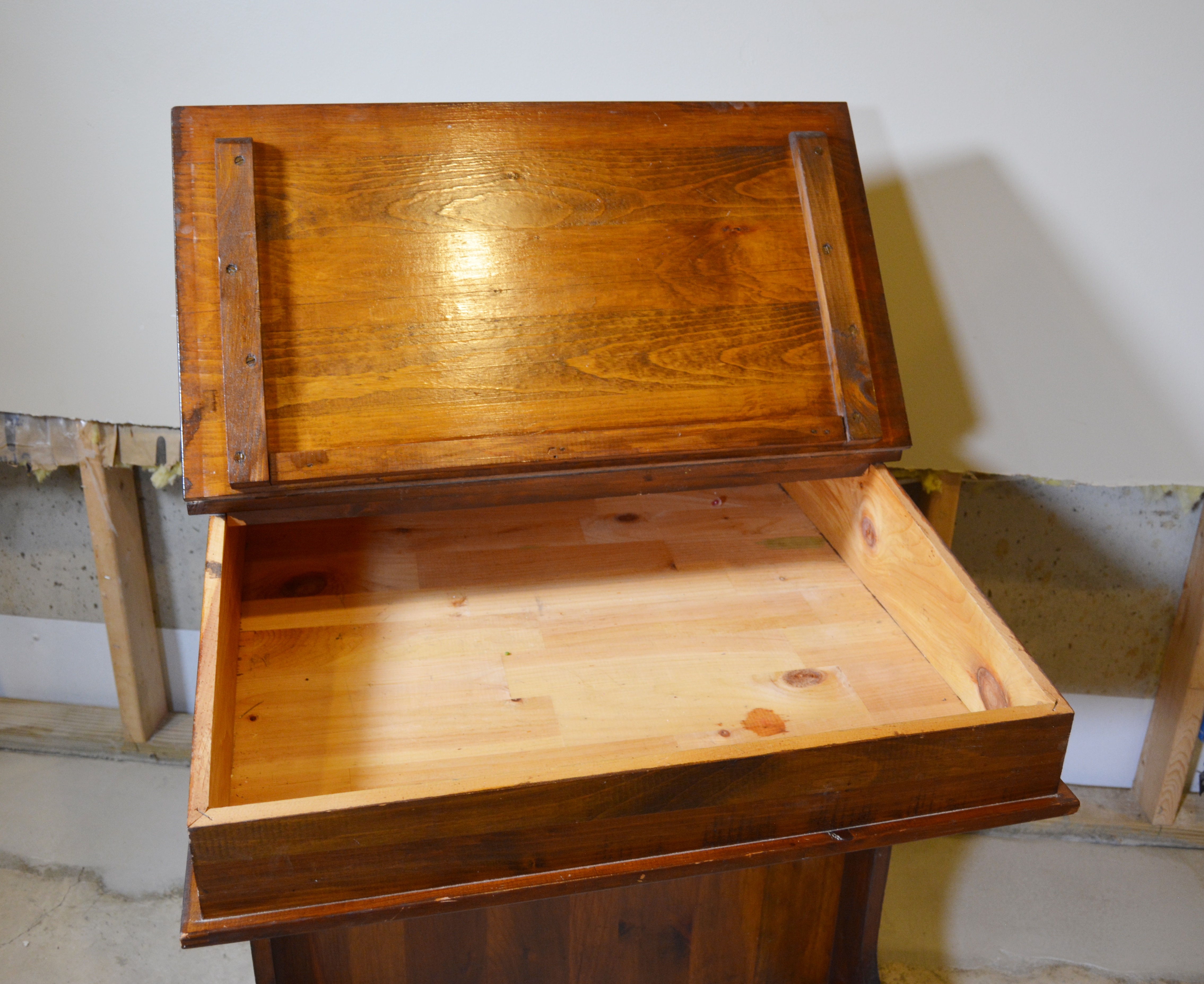 Vintage Davenport Style Captain's Slant Top Desk