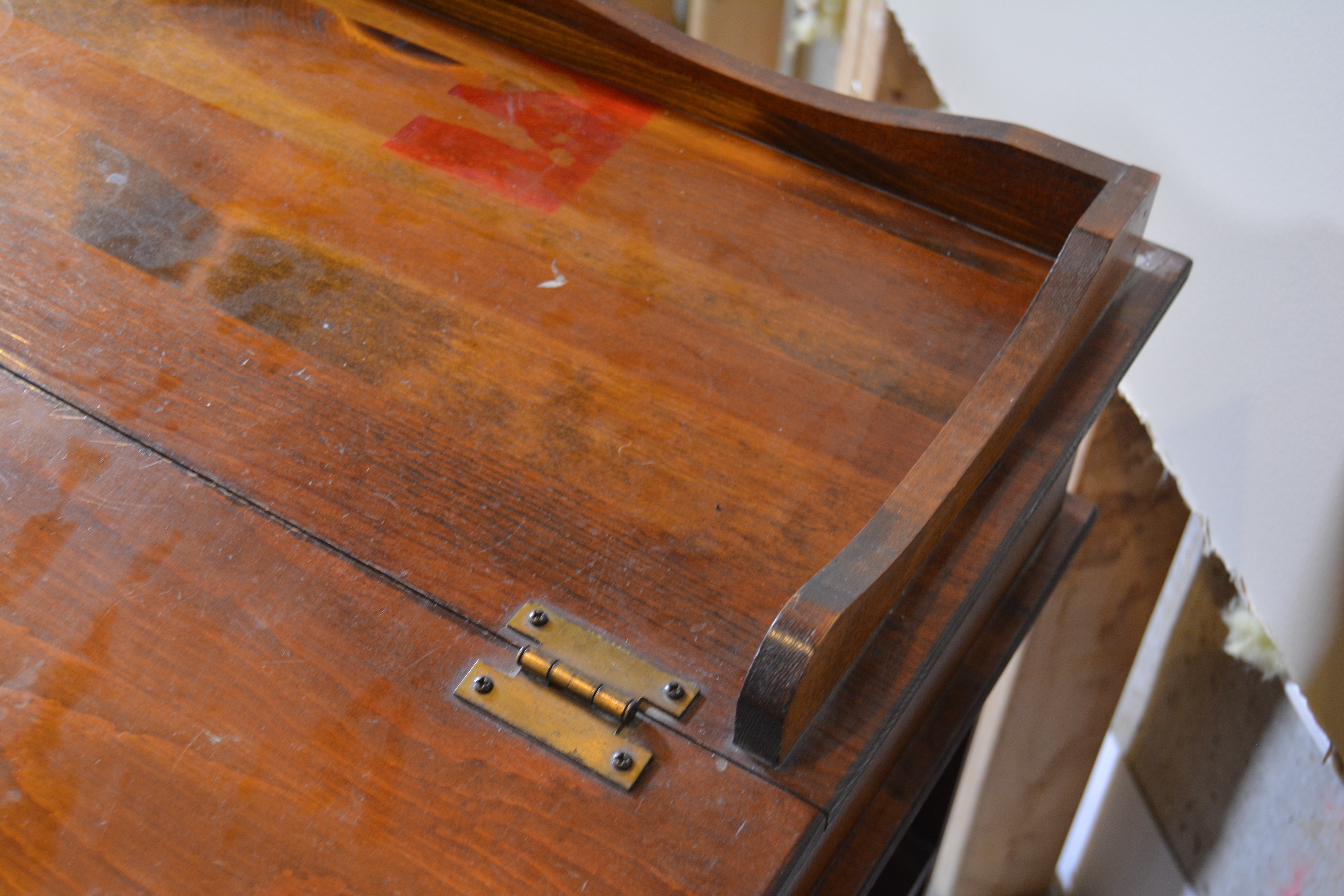 Vintage Davenport Style Captain's Slant Top Desk