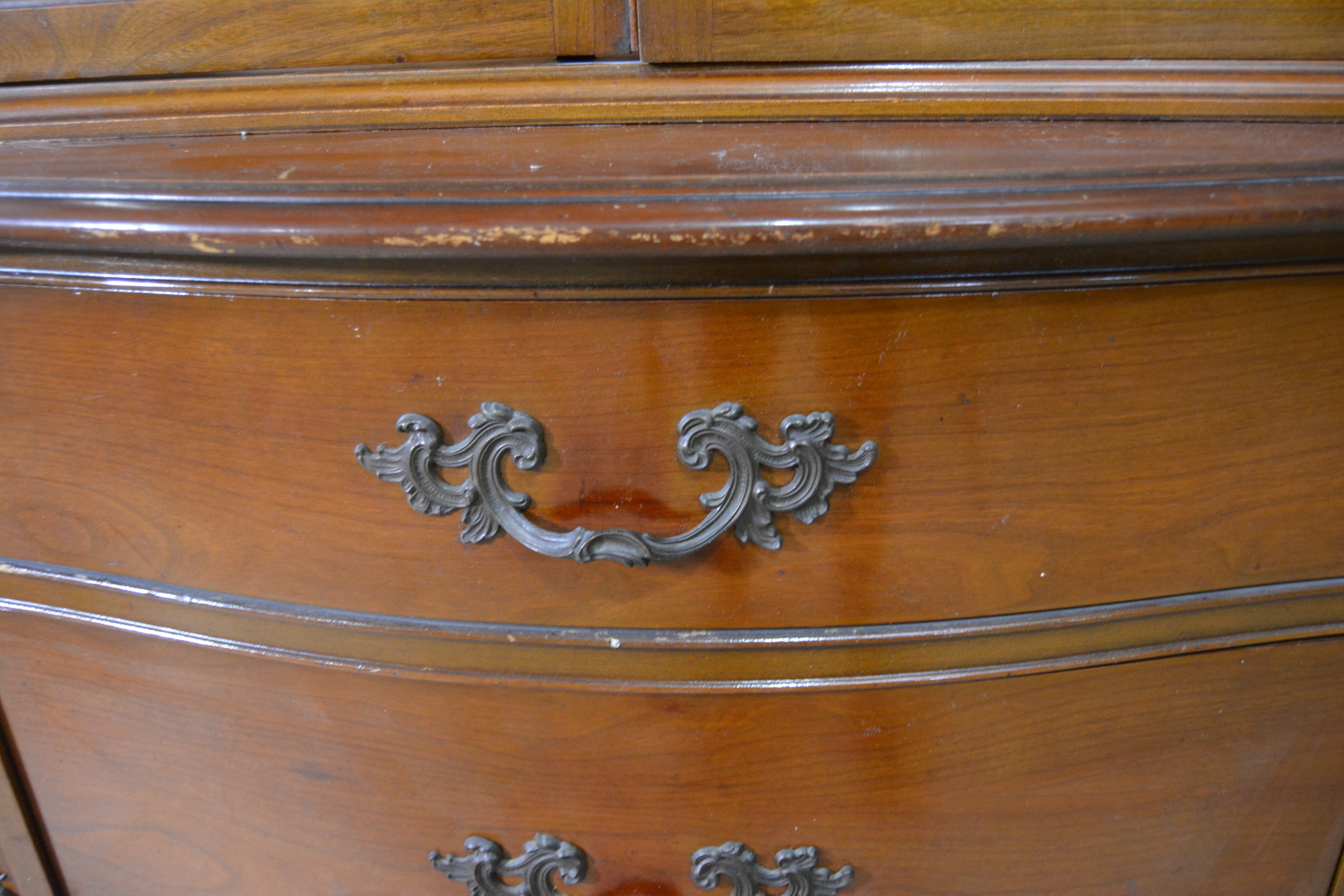 Vintage Cherry China Cabinet