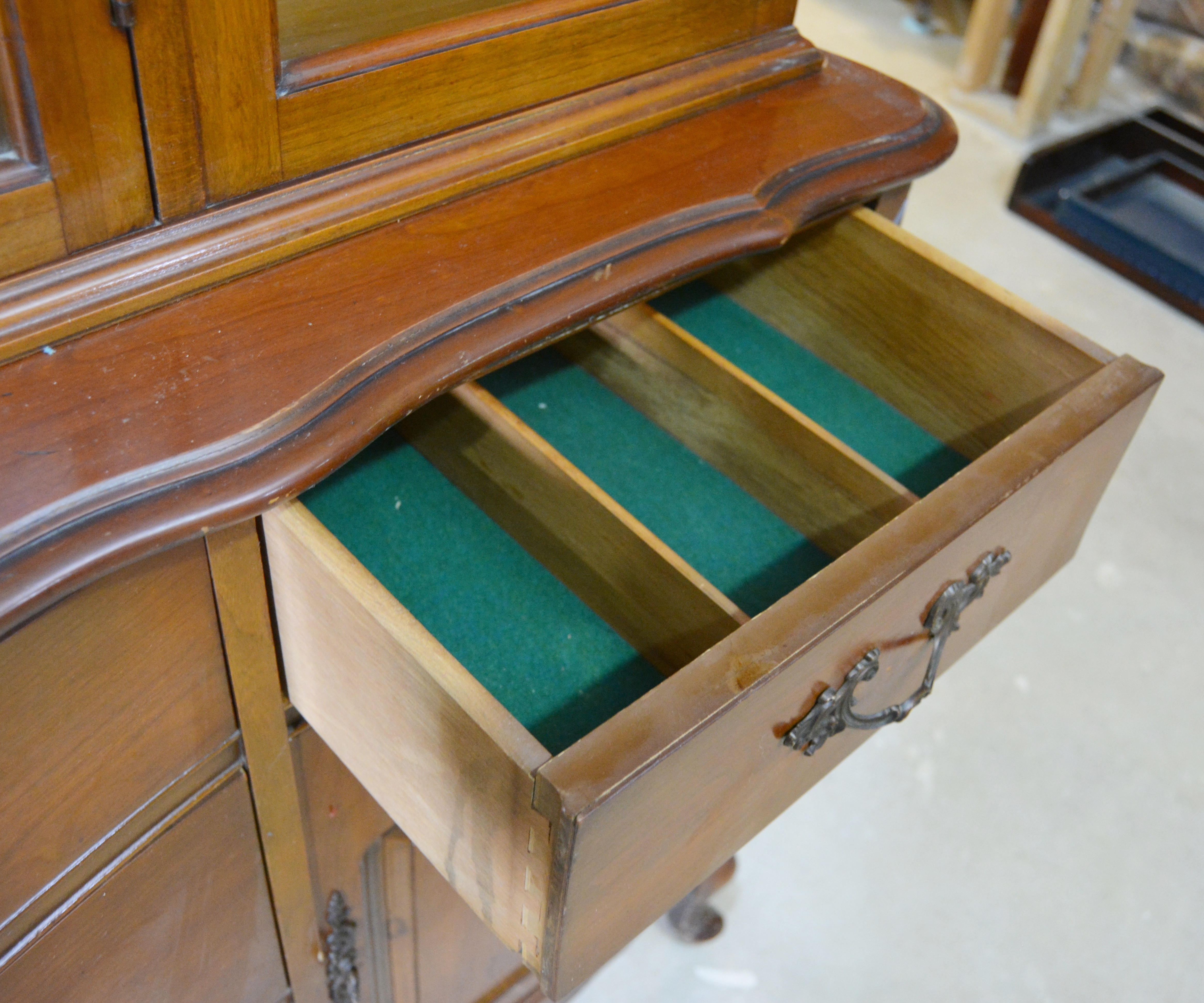 Vintage Cherry China Cabinet