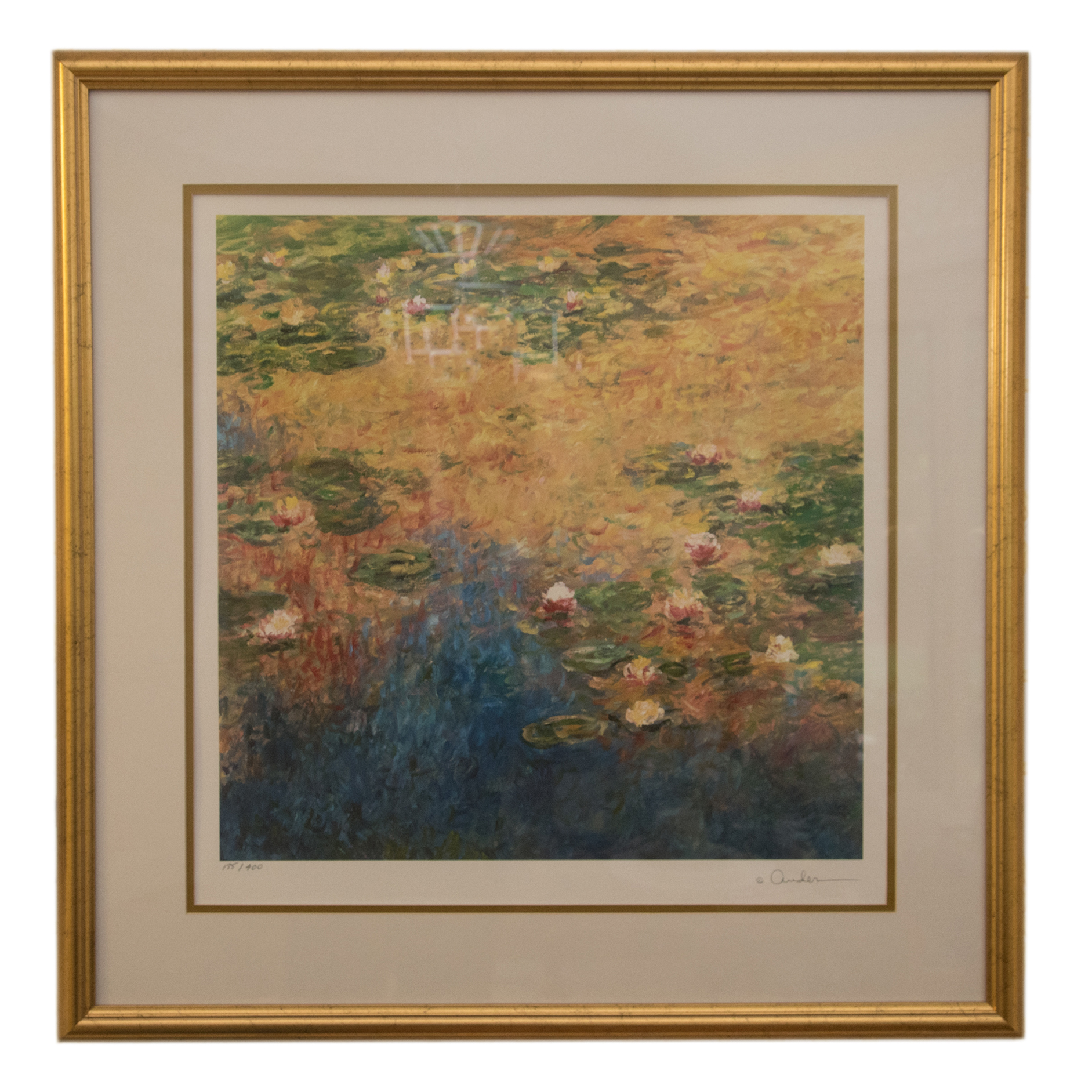 Ander Kase Ltd. Ed. Lithograph on Paper "Waterlilies VI"