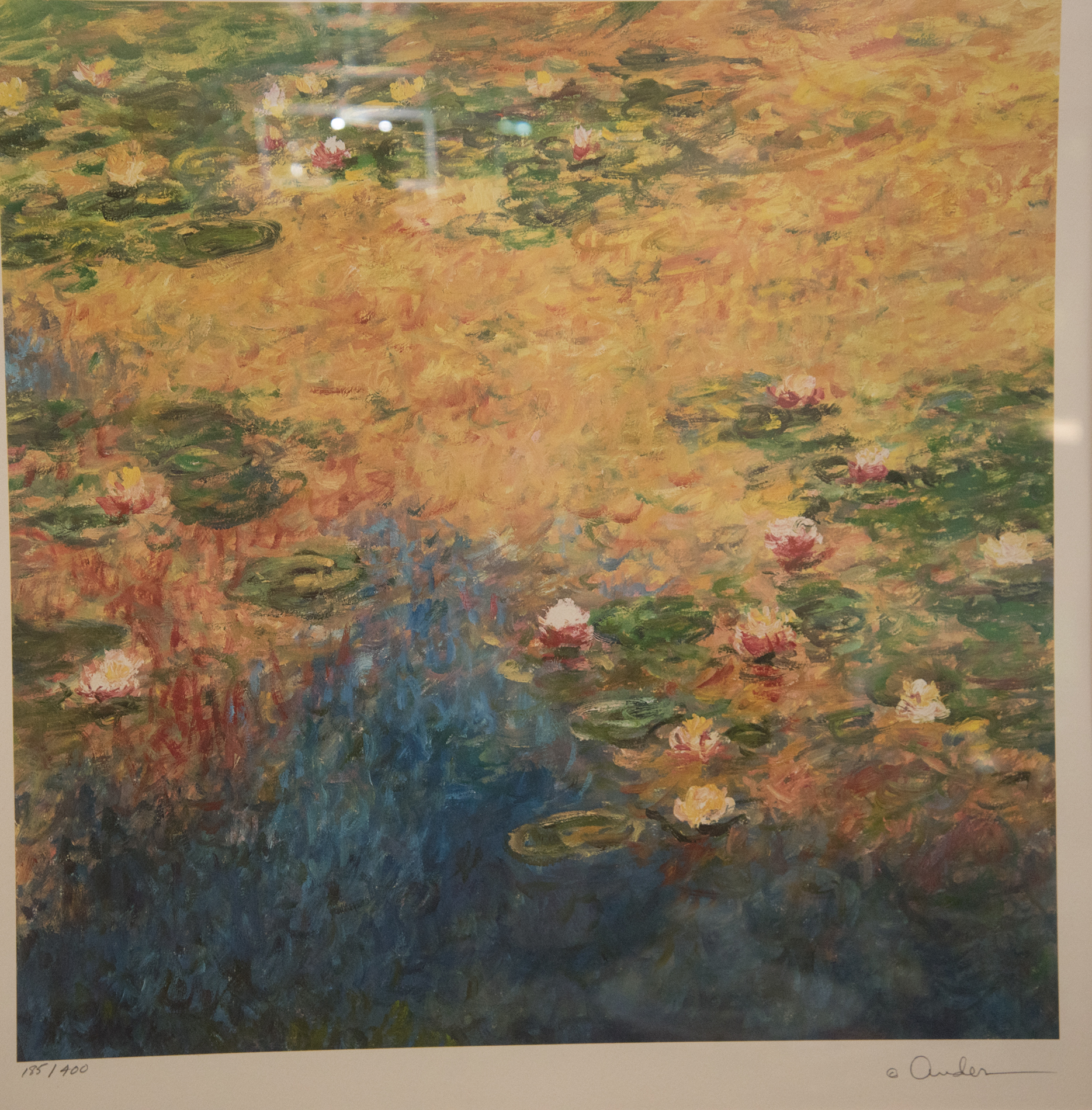 Ander Kase Ltd. Ed. Lithograph on Paper "Waterlilies VI"