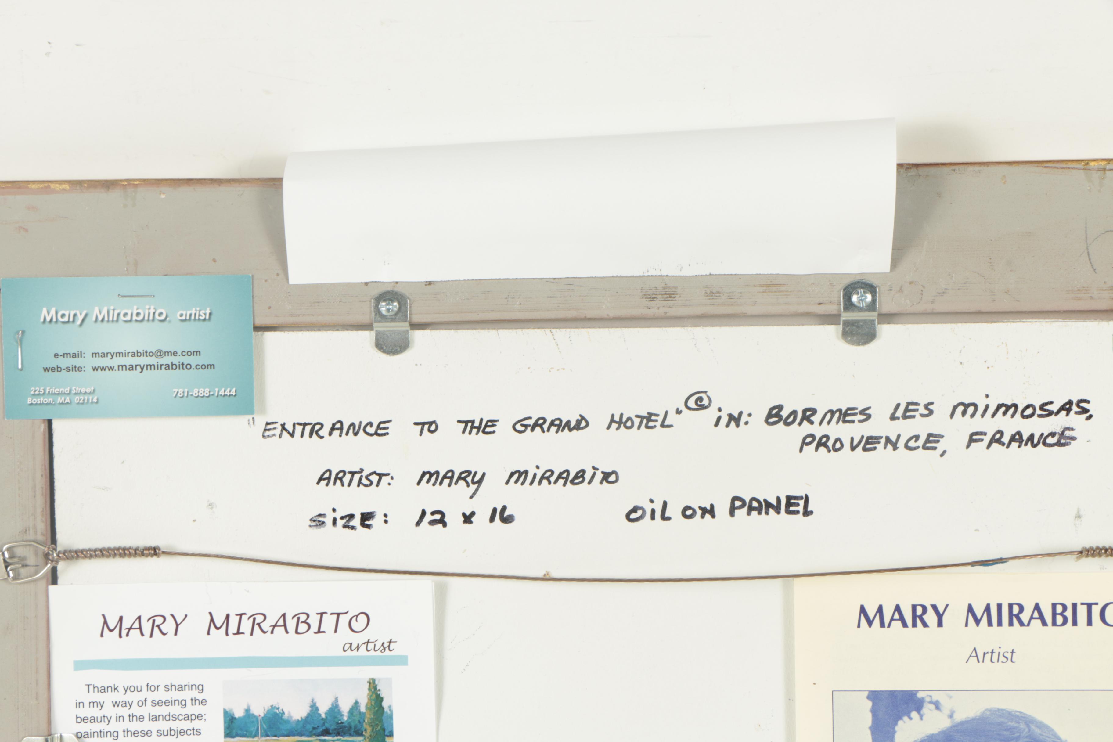 Mary Mirabito Oil Painting "Entrance to the Grand Hotel"