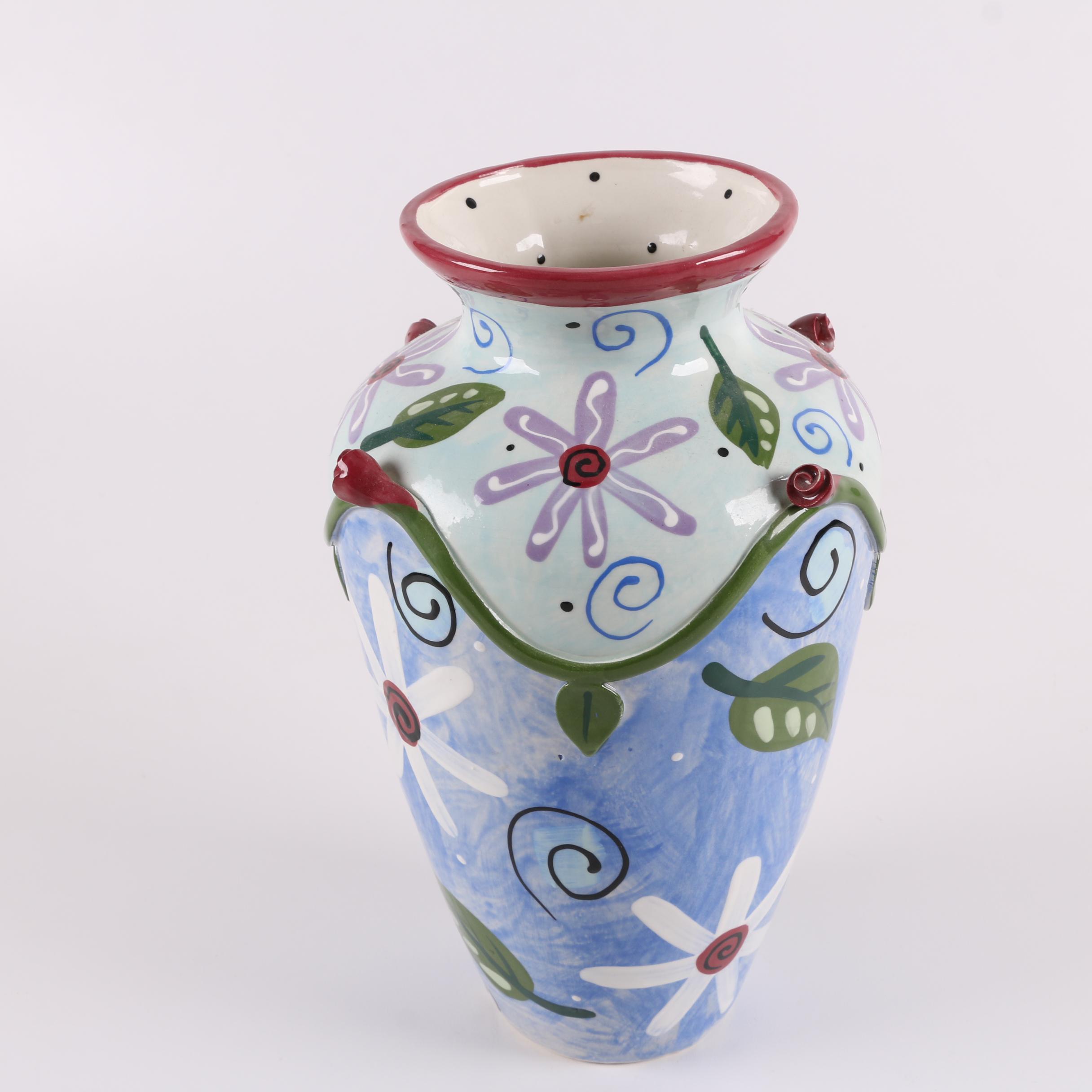 Contemporary Ceramic Vases Including Silvestri