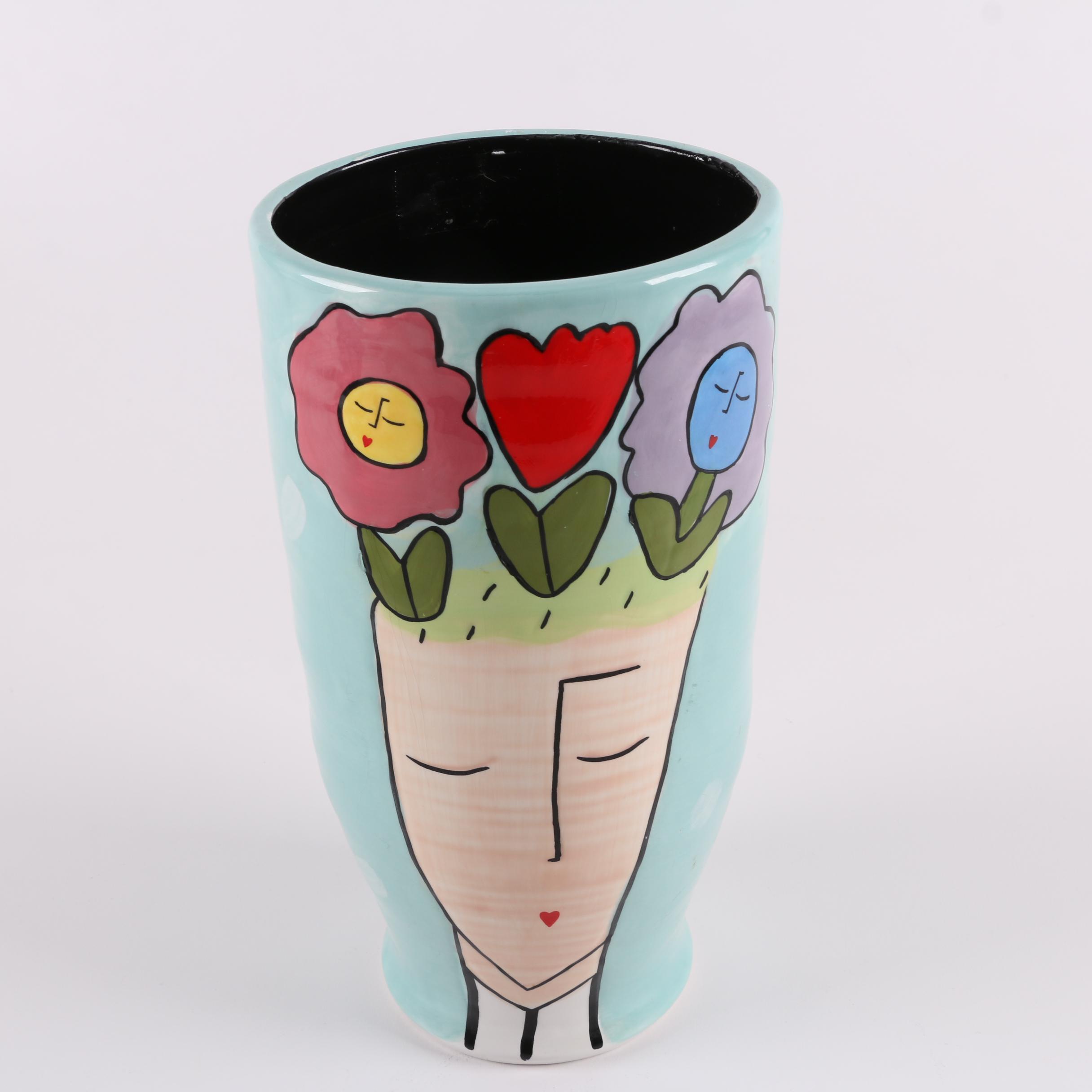 Contemporary Ceramic Vases Including Silvestri