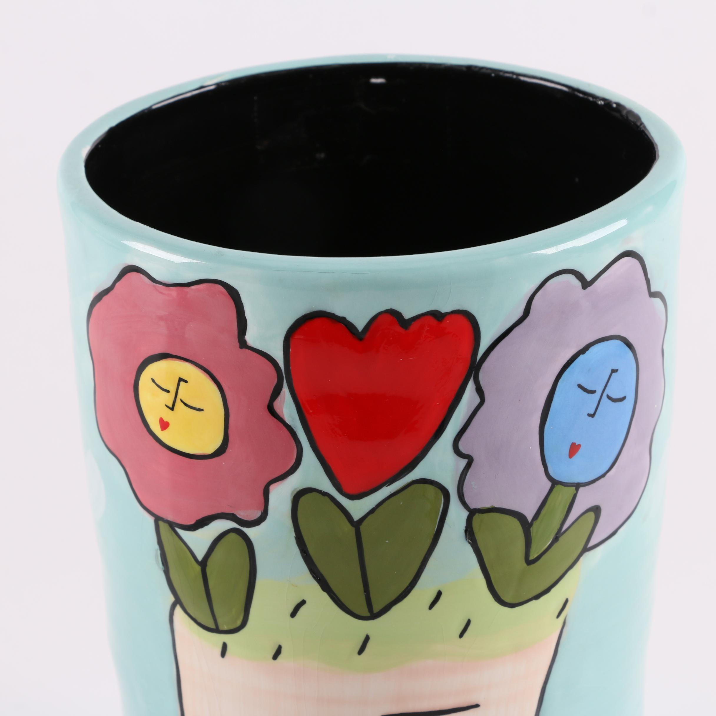 Contemporary Ceramic Vases Including Silvestri