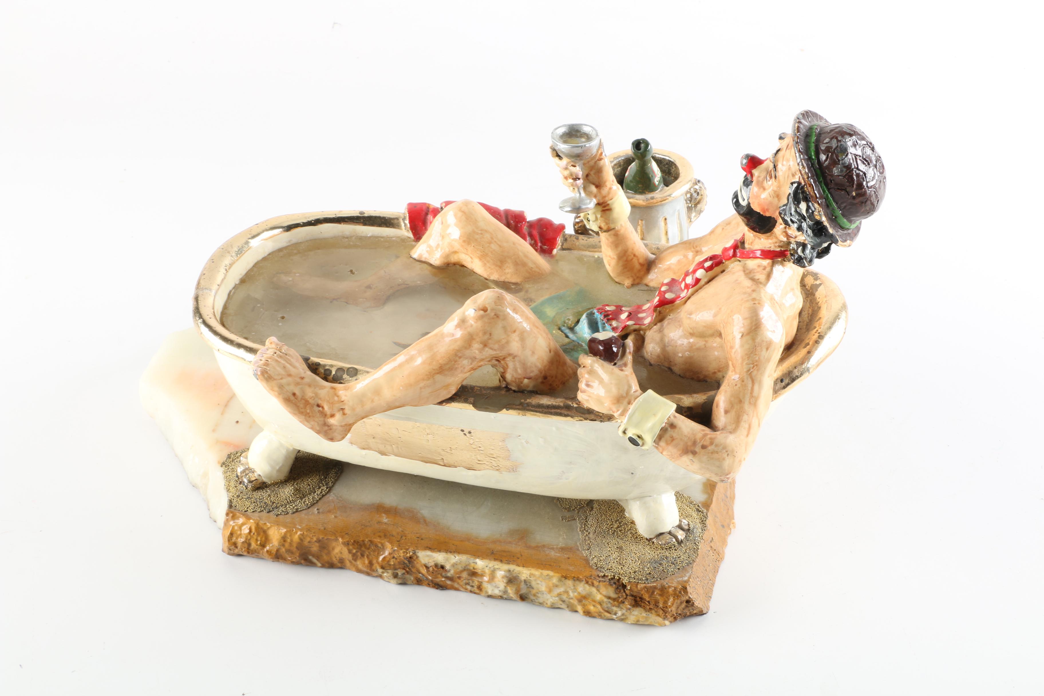 Ron Lee 1987 Emmett Kelly Clown Figurine