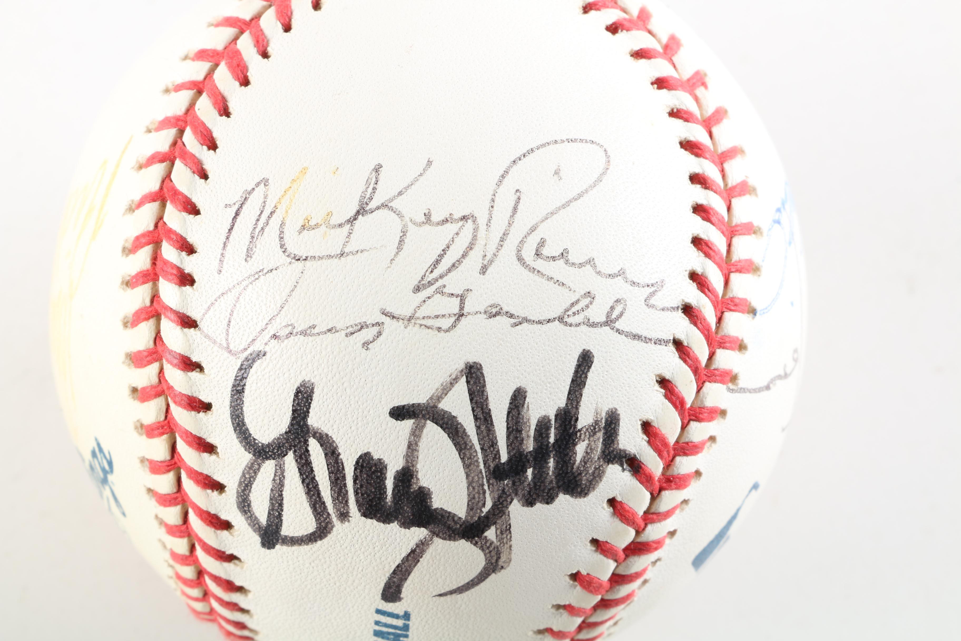 Vintage Multi-Autographed Baseball Including Whitey Ford