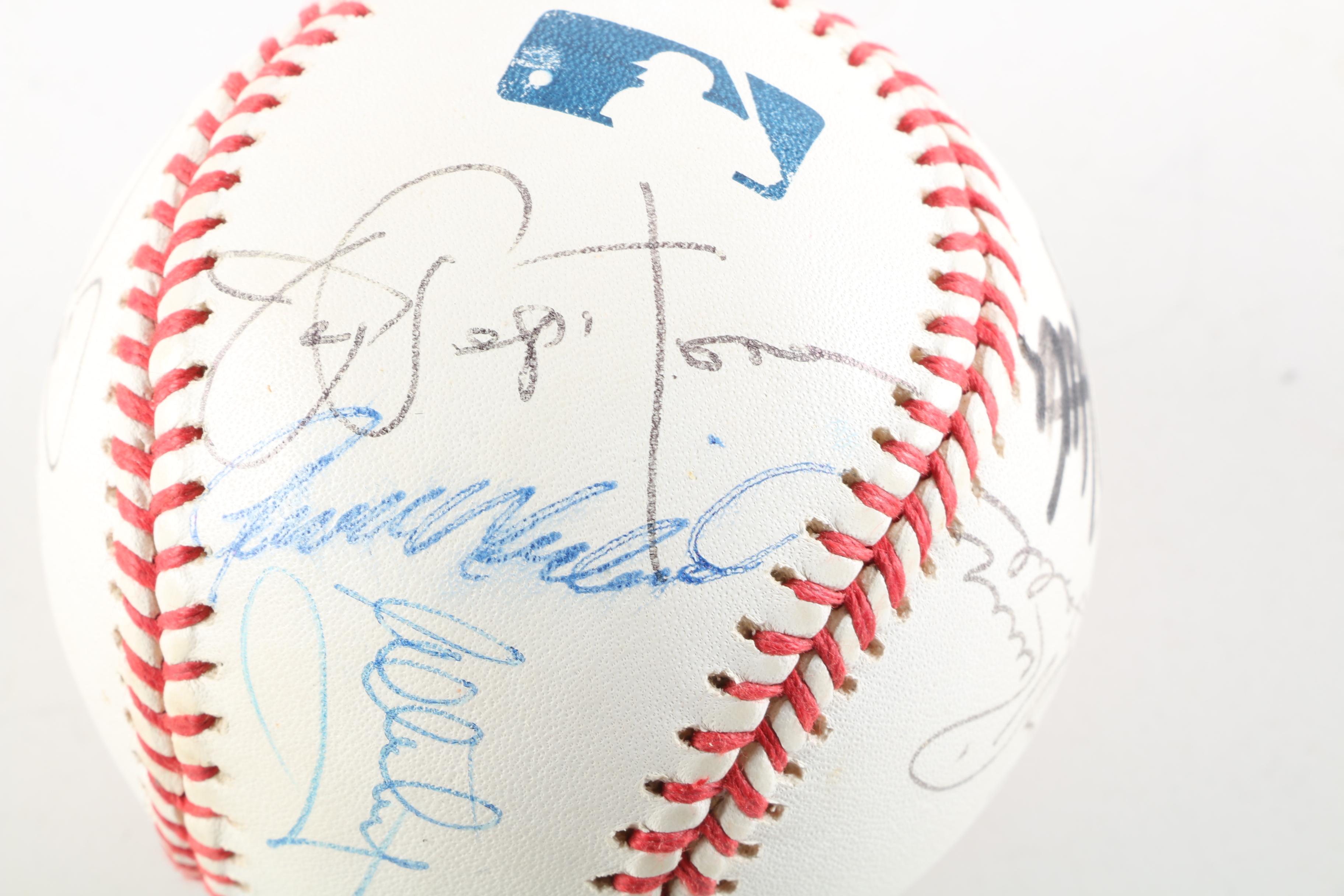 Vintage Multi-Autographed Baseball Including Whitey Ford
