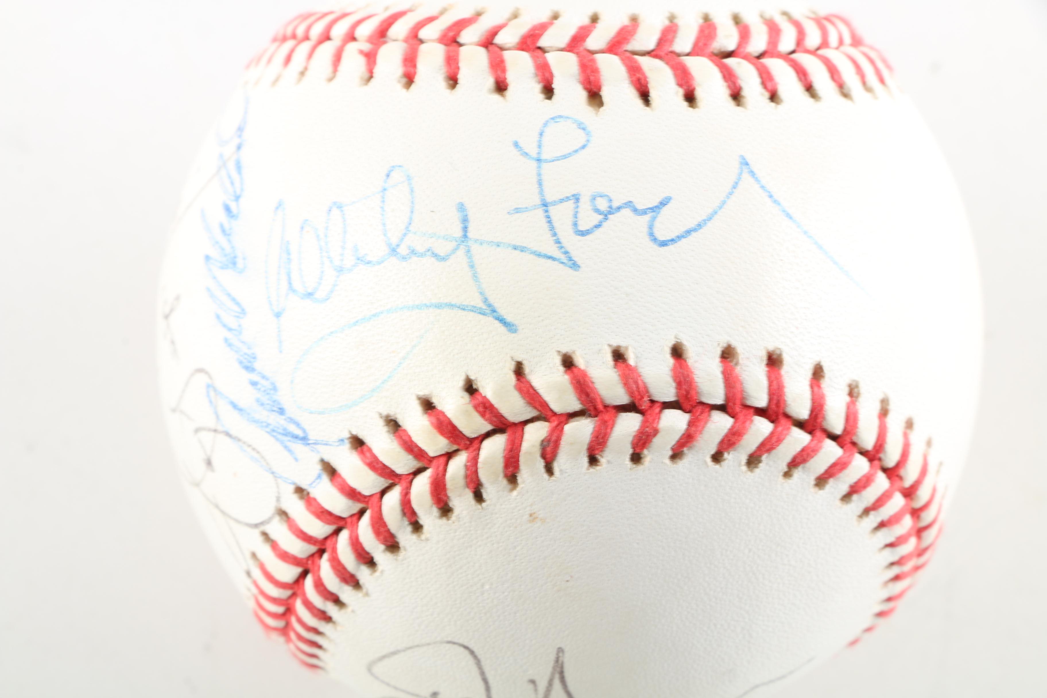 Vintage Multi-Autographed Baseball Including Whitey Ford