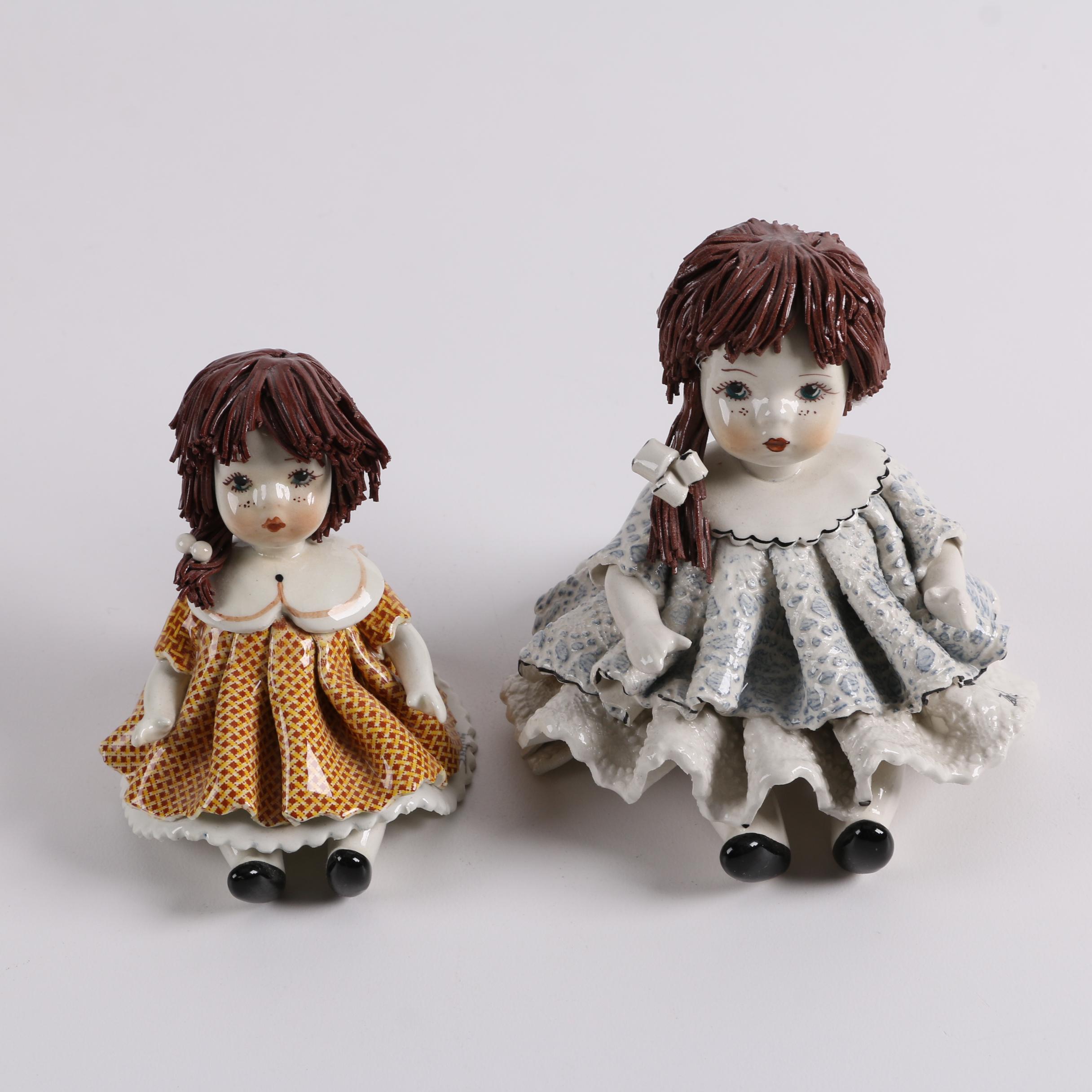 Zampiva Italian Ceramic Doll Figurines