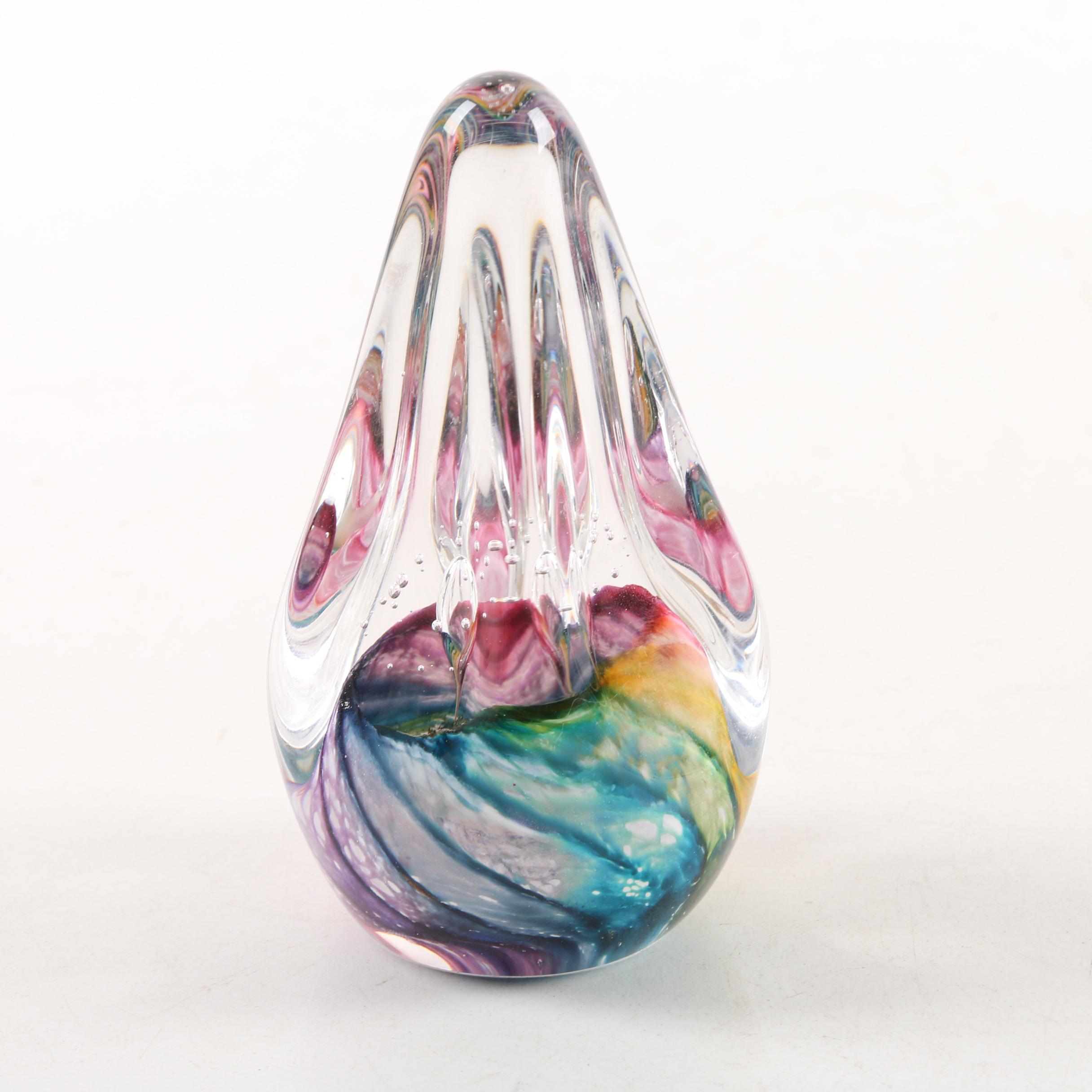 Marilyn Kimble Holt 1997 Art Glass Paperweight