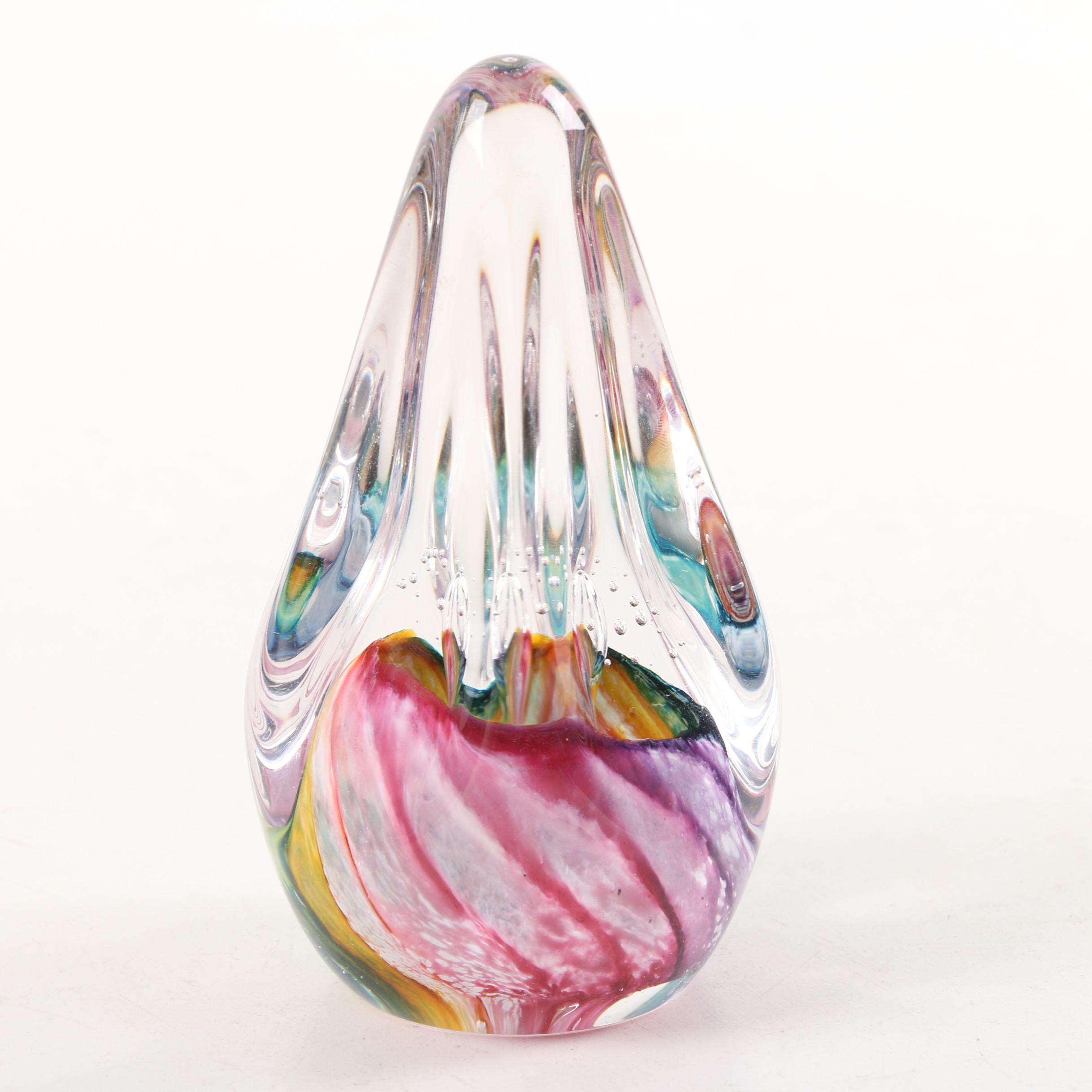 Marilyn Kimble Holt 1997 Art Glass Paperweight