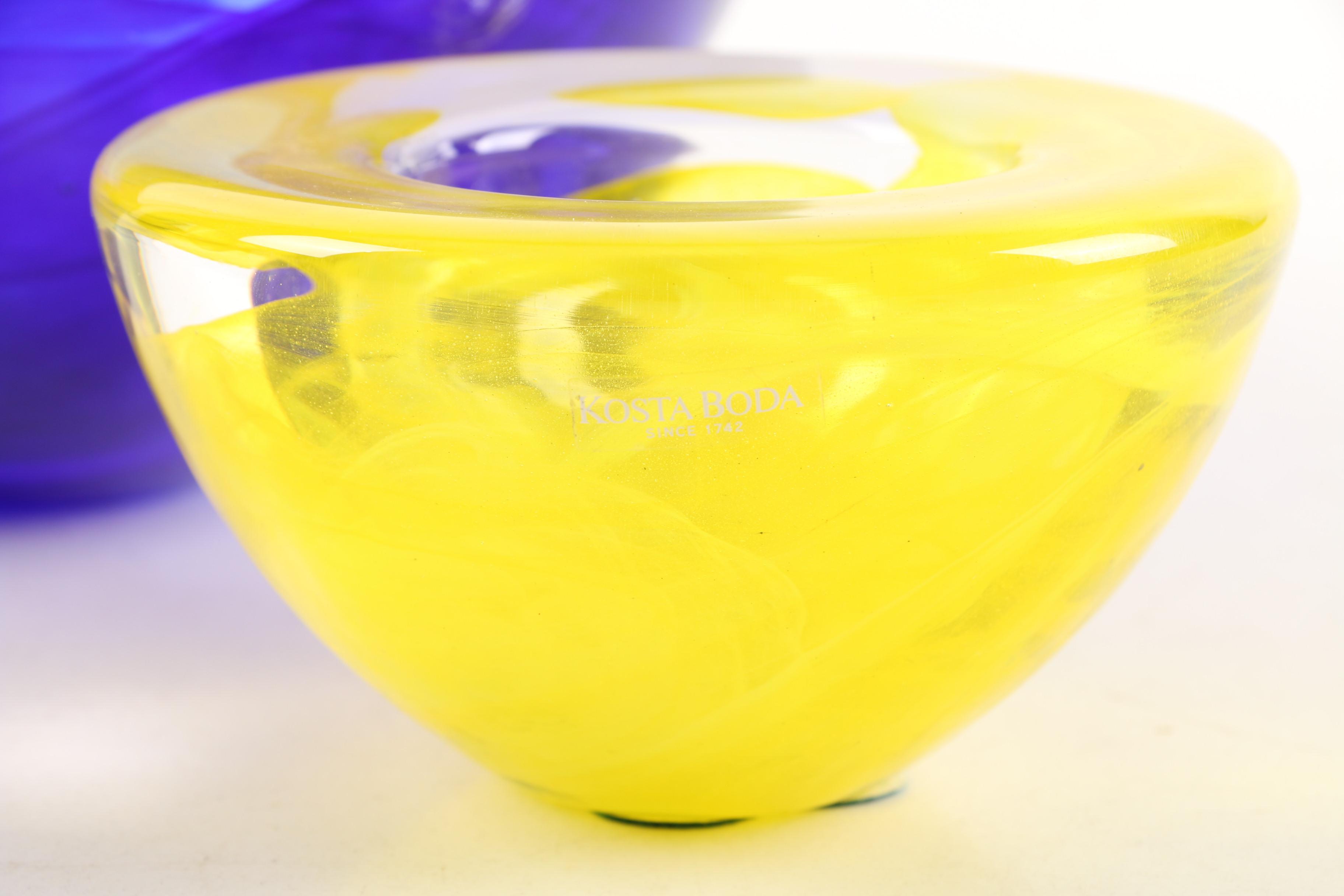 Kosta Boda "Atoll" Art Glass Bowls