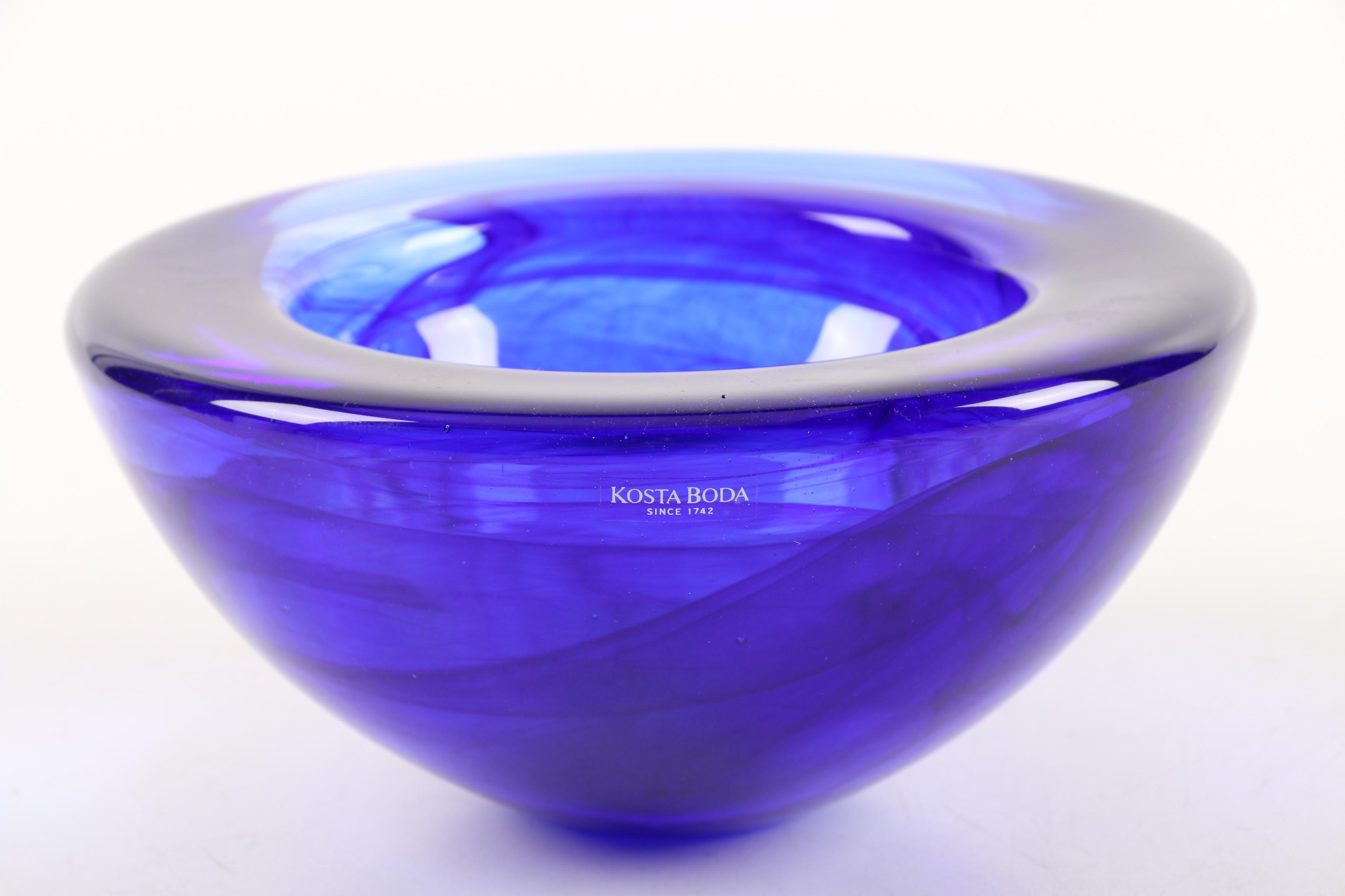 Kosta Boda "Atoll" Art Glass Bowls