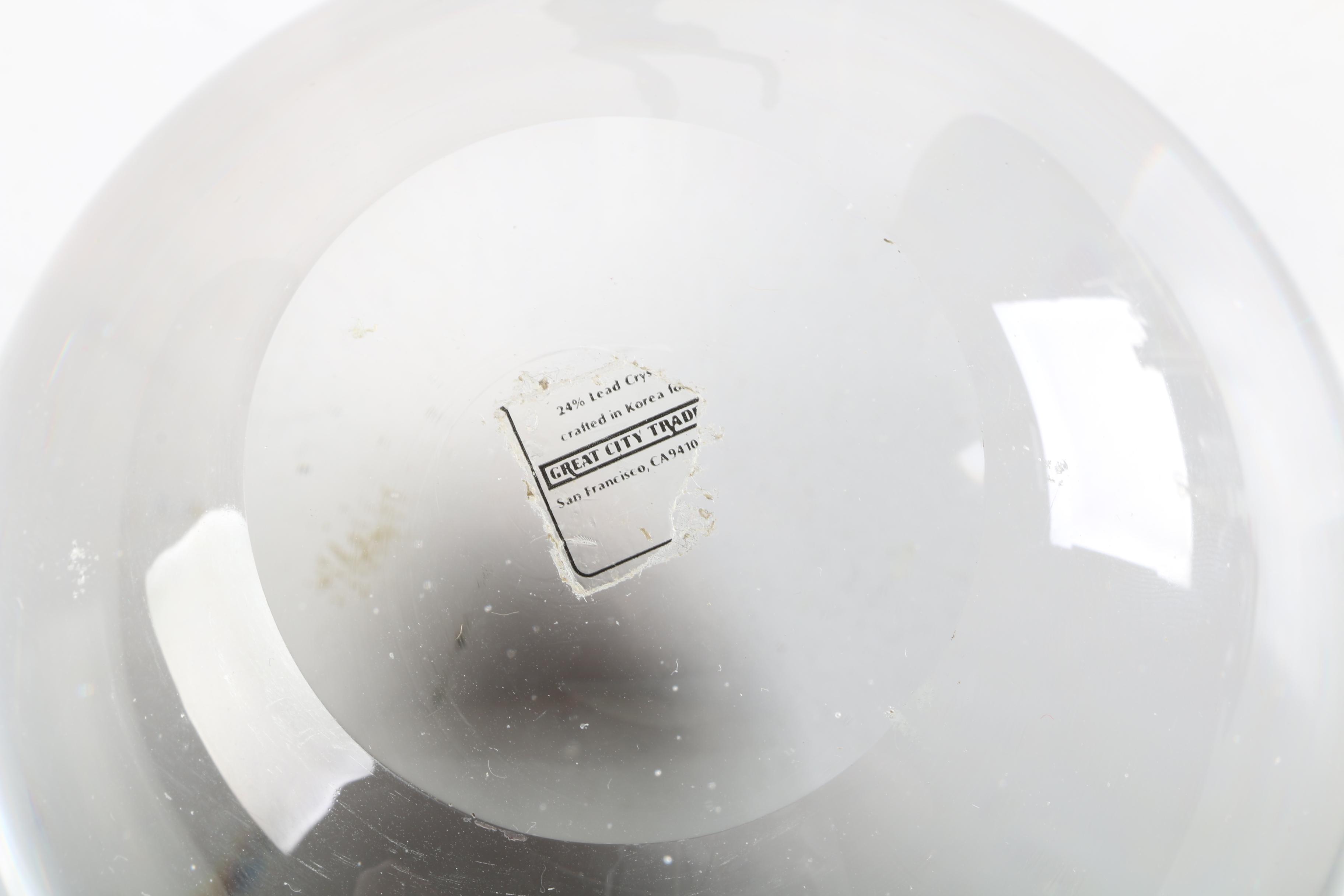 Atlas Metal Figurine with Crystal Orb