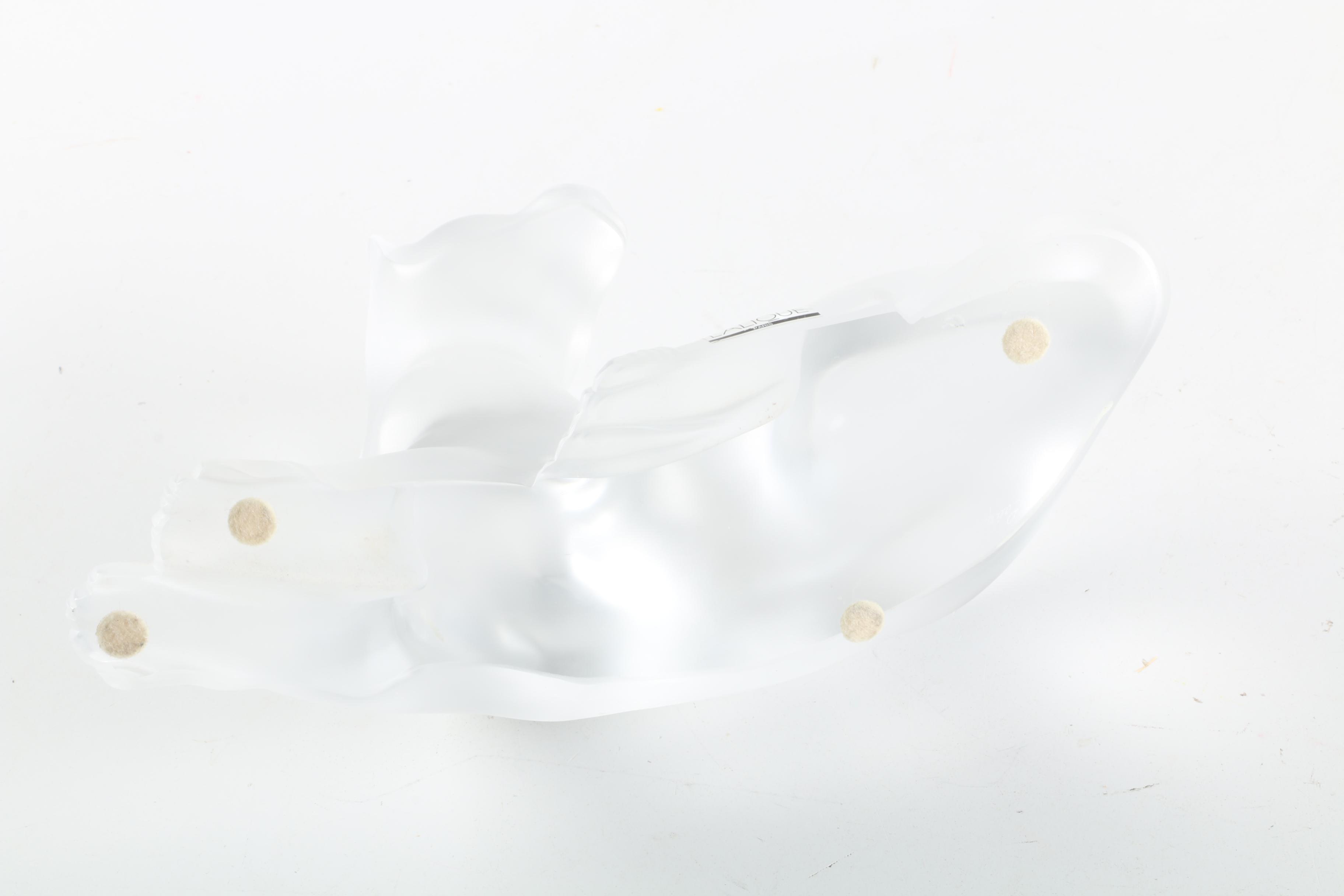 Lalique "Simba Lioness" Frosted Crystal Figurine