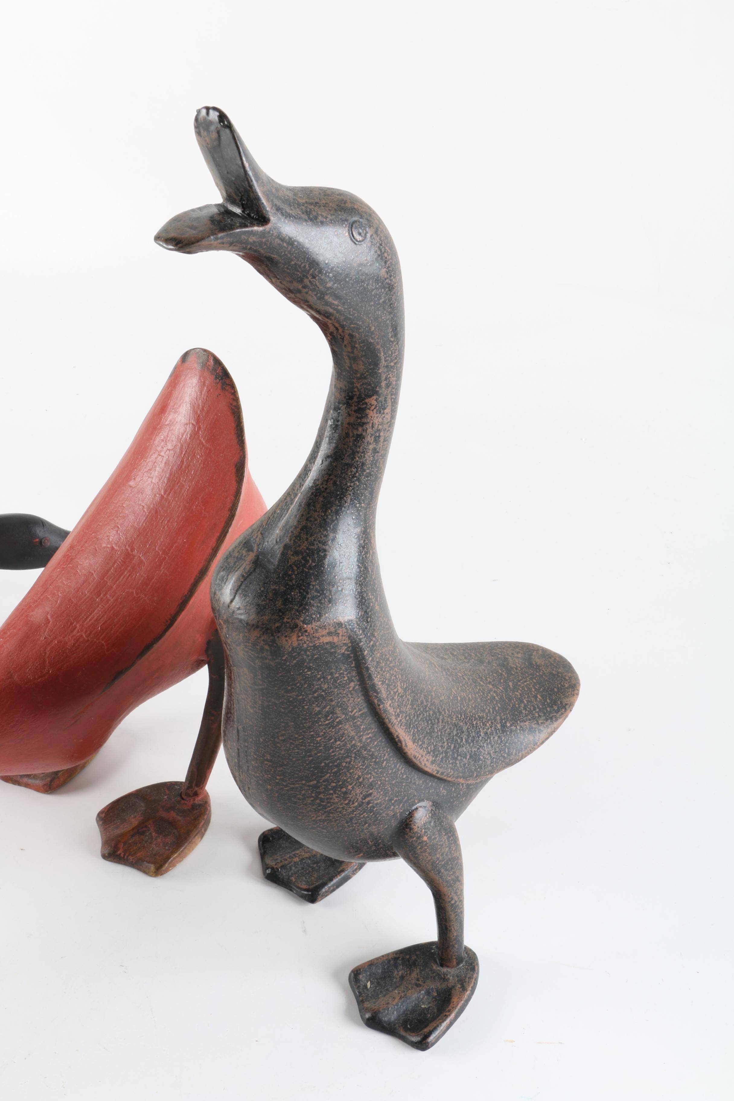 Wooden Duck Figurines
